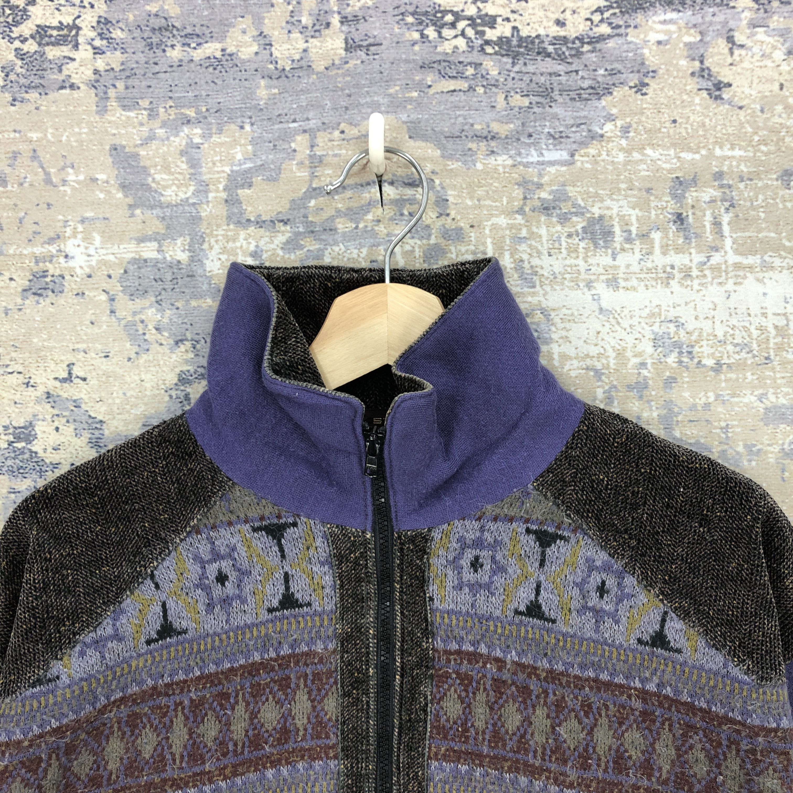 Japanese Brand Japanese Knitted Sweater Multicolor Sweatshirt Pullover Size US L / EU 52-54 / 3 - 3 Thumbnail