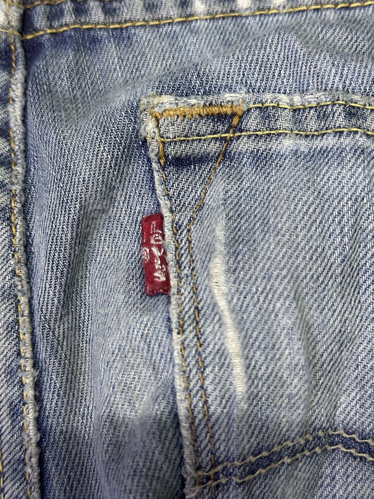 Levi's Vintage Clothing Distress Denim 💥Levis 504 Straight Patch Limited Edition 💥 Size US 32 / EU 48 - 7 Thumbnail