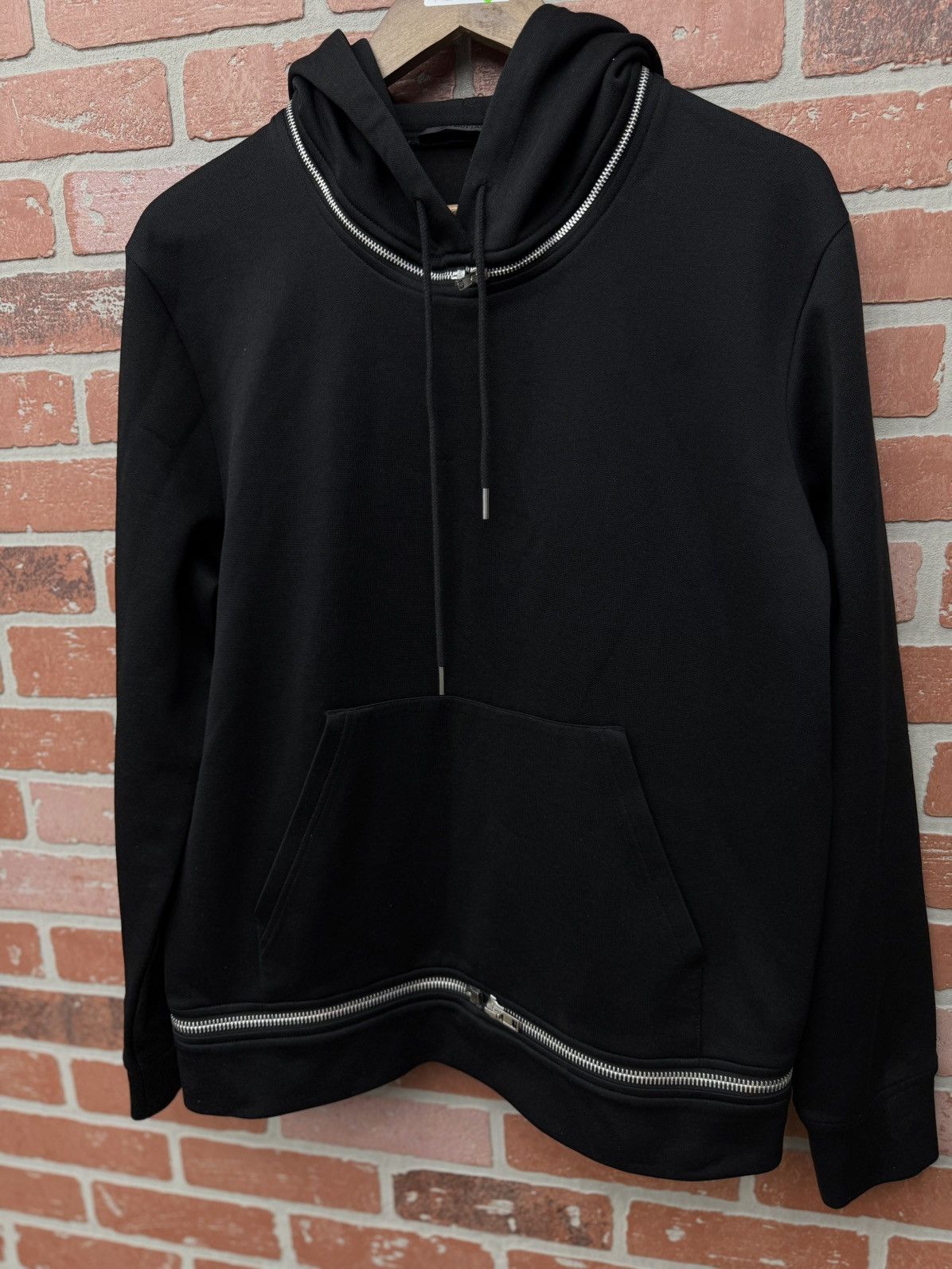 Helmut Lang Helmut Lang Hoodie Black Size M Black Zipper Size US M / EU 48-50 / 2 - 2 Thumbnail