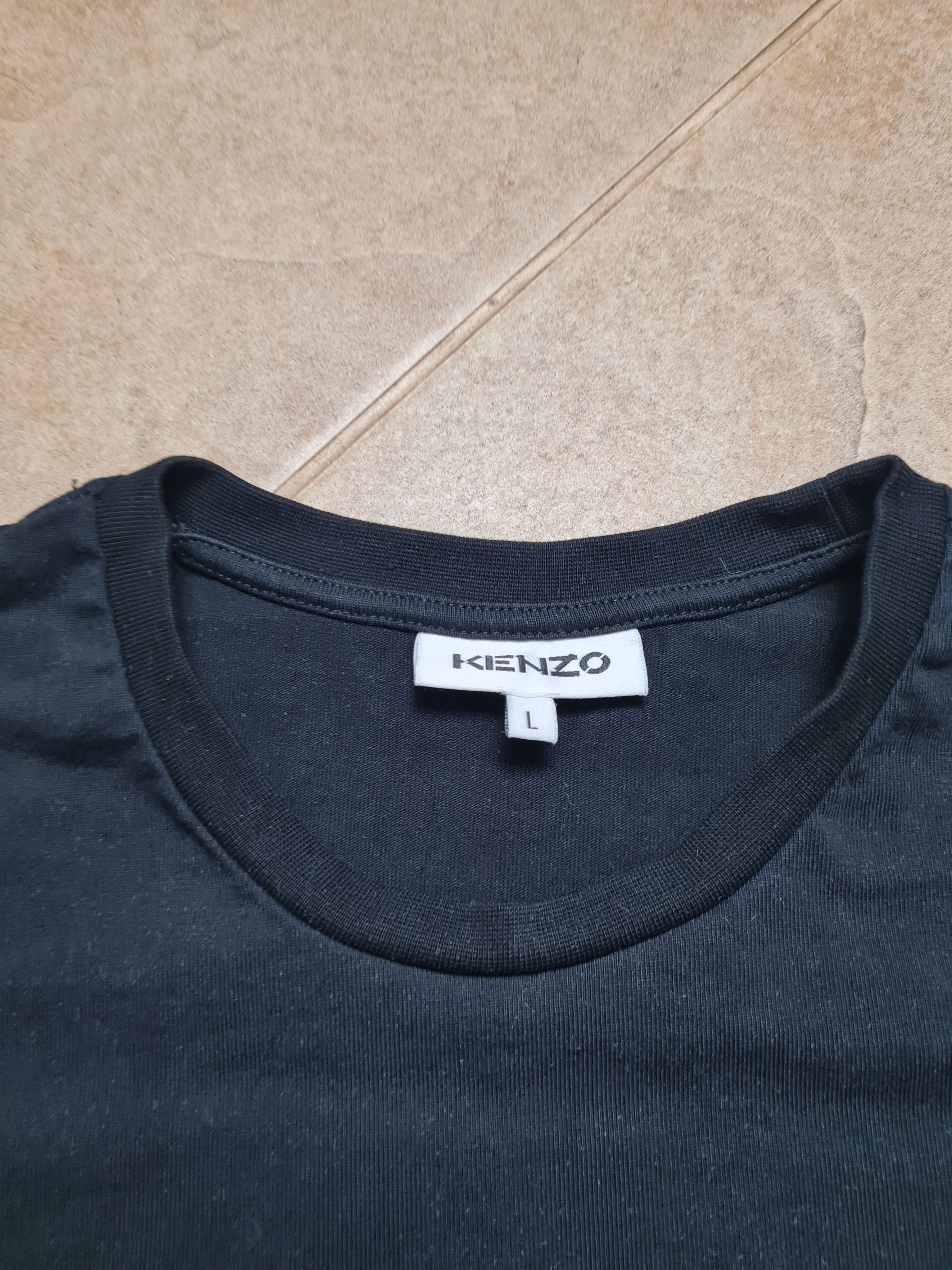 Kenzo KENZO Paris Men's Tiger Head Embroidered T-Shirt Black Size US L / EU 52-54 / 3 - 9 Thumbnail
