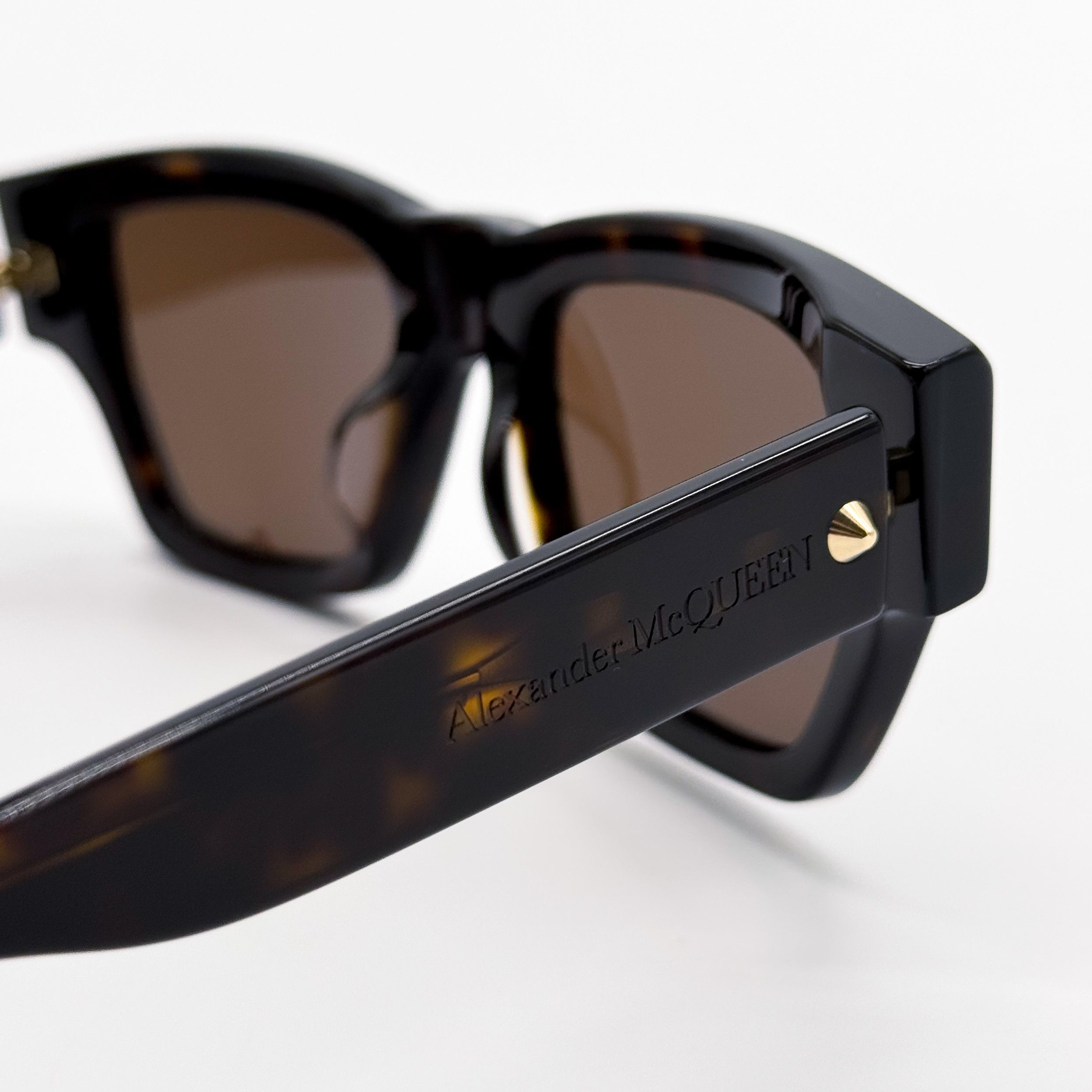 Alexander McQueen NEW ALEXANDER MCQUEEN AM0409S 002 HAVANA SUNGLASSES Size ONE SIZE - 7 Thumbnail