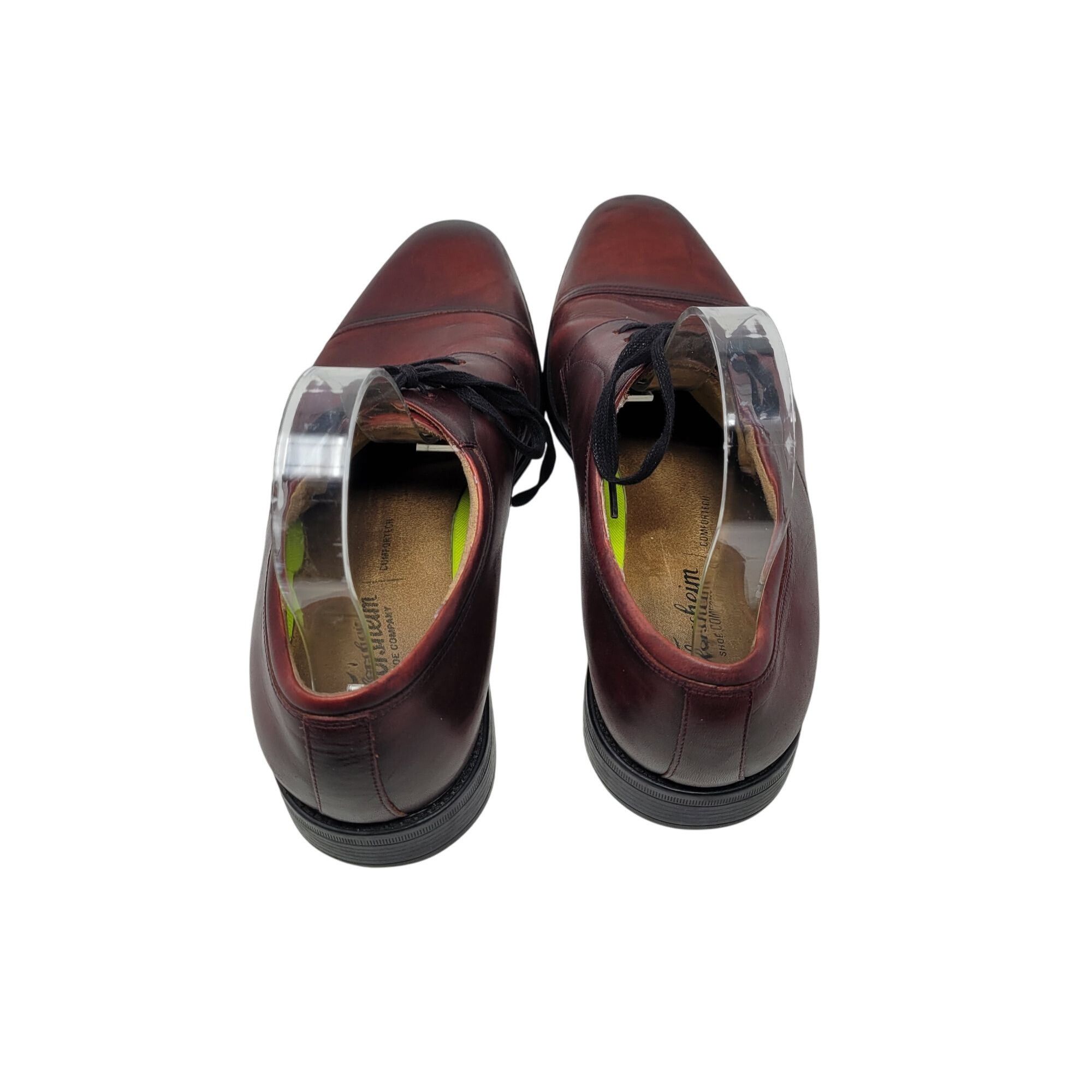 Florsheim Florsheim Mens Oxblood Burgundy Leather Cap Toe Oxford Shoes Size US 10 / EU 43 - 8 Thumbnail