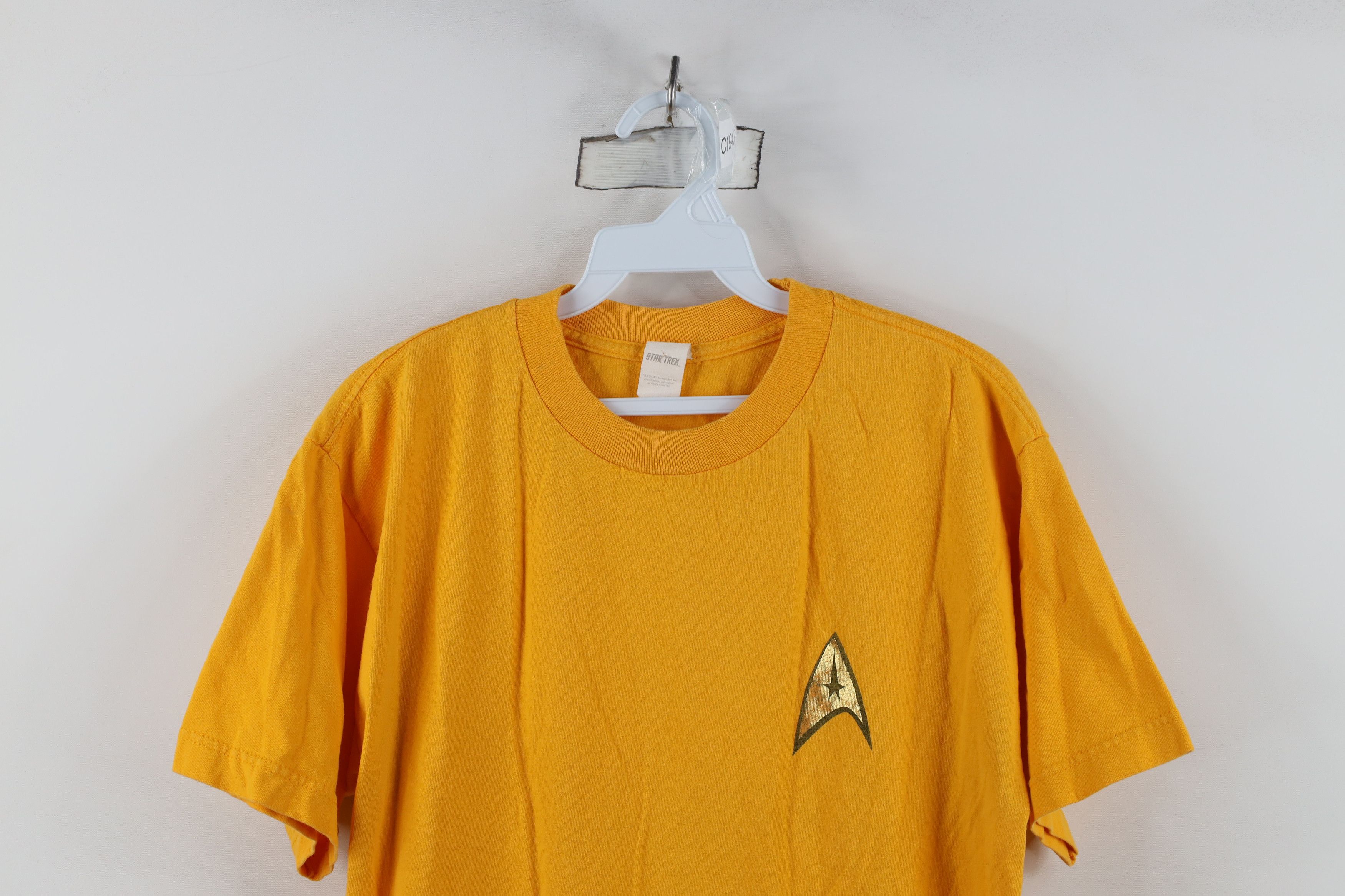 Vintage Vintage 90s Star Trek Short Sleeve T-Shirt Yellow Cotton Size US M / EU 48-50 / 2 - 2 Thumbnail