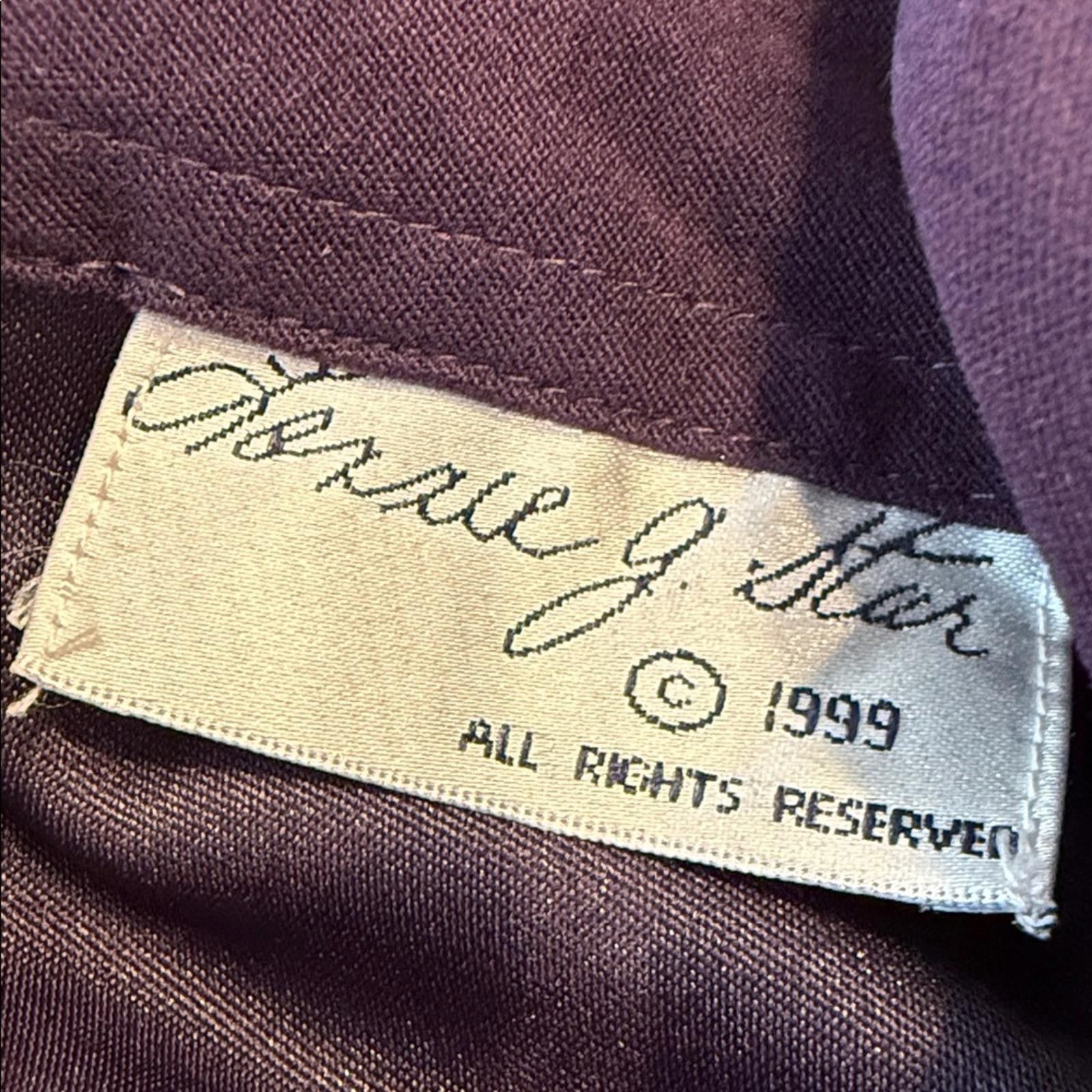 Other Country Casuals purple faux suede jacket Aztec designs SZ MP Size 32" / US 10 / IT 46 - 6 Thumbnail