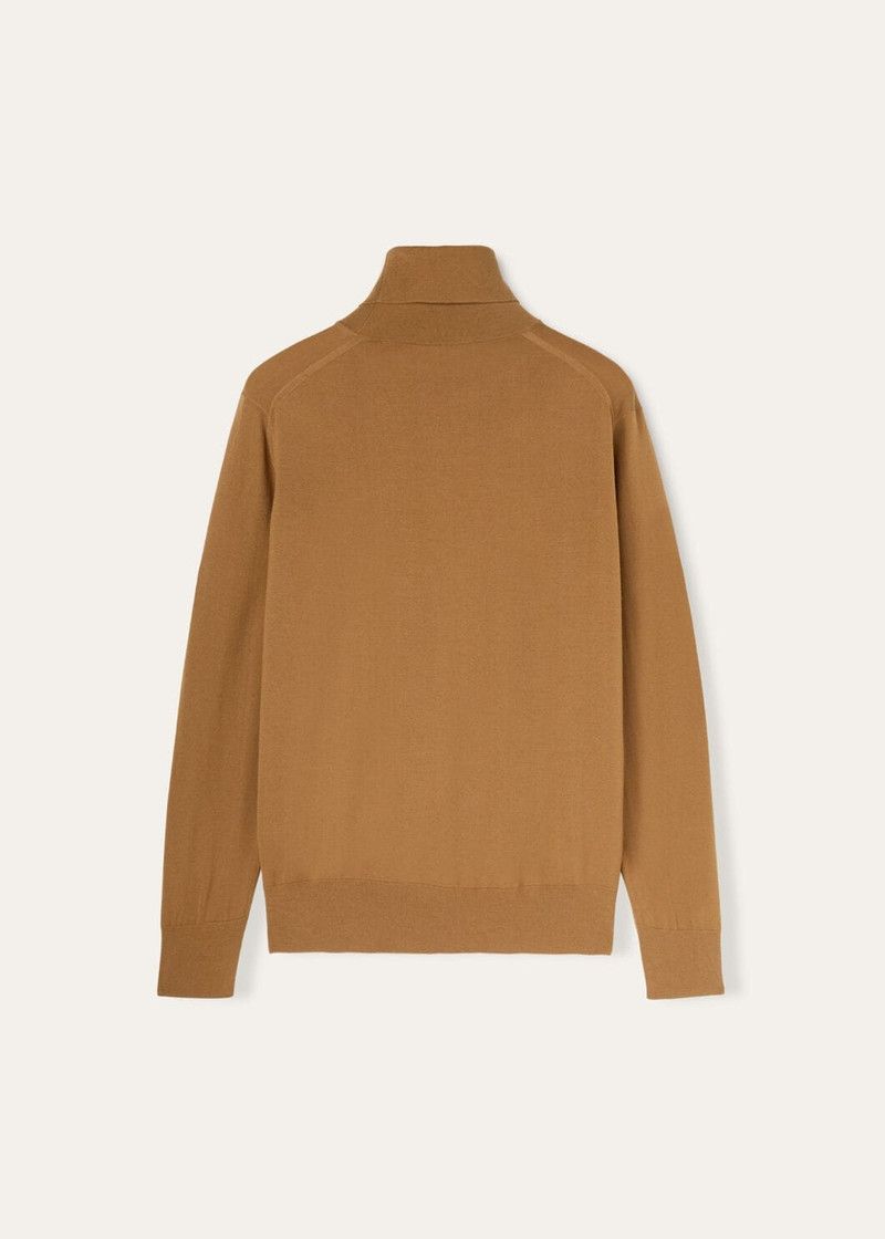 Loro Piana o1w1db10226 FAL3612 Turtleneck Sweater in Brown Size US S / EU 44-46 / 1 - 2 Thumbnail