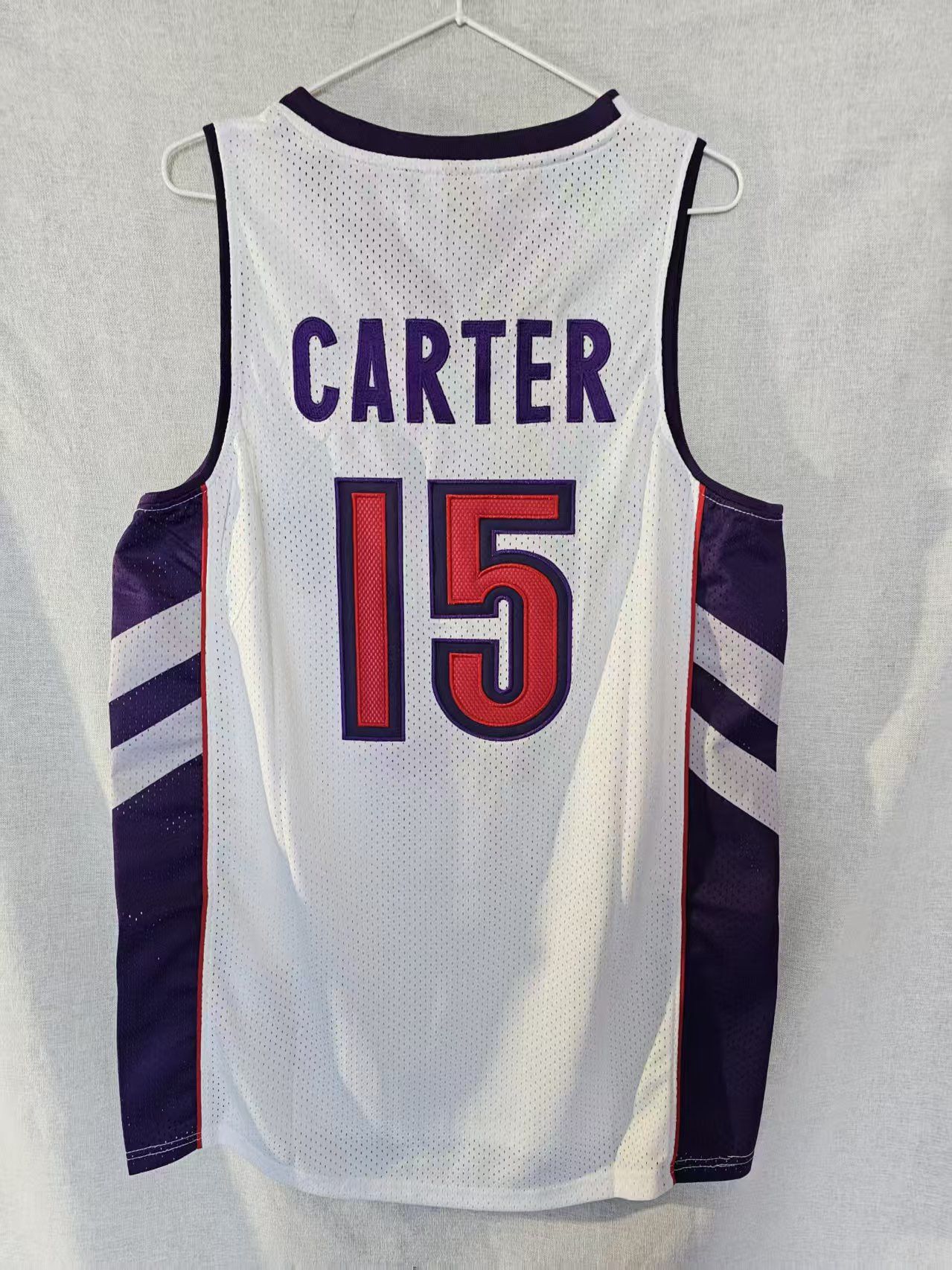 NBA Toronto Raptors #15 Vince Carter Jersey Double Stitched Size US M / EU 48-50 / 2 - 2 Thumbnail