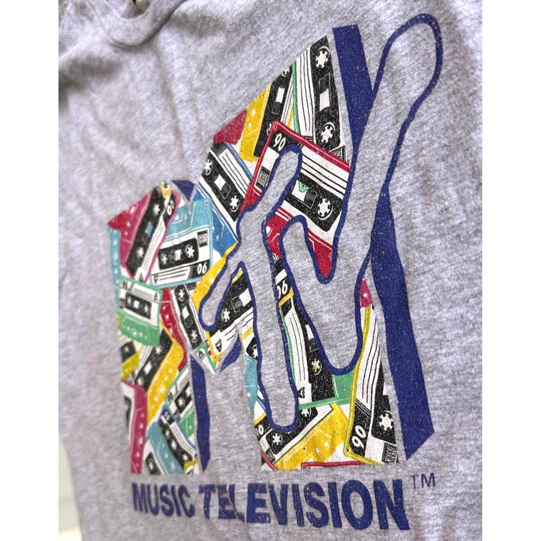 Mtv × Vintage Vintage MTV T Shirt Unisex Large Gray Casette Tapes Classic Size US L / EU 52-54 / 3 - 5 Thumbnail