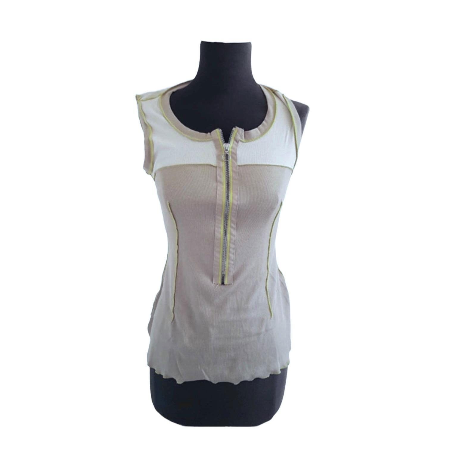 Cop Copine The Cop Copine Sleeveless Zipped Top Size ONE SIZE - 1 Thumbnail