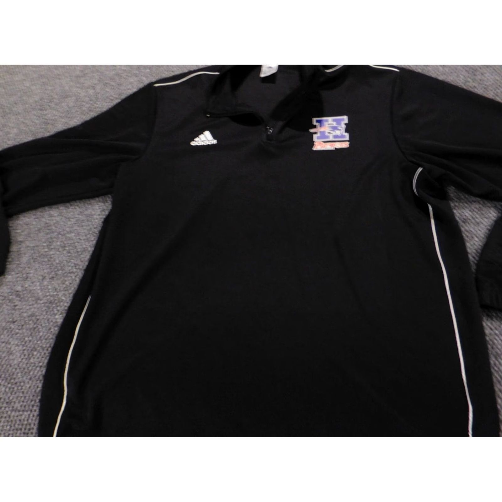 Adidas Adidas Sweatshirt Pullover 1/4 Zip Mens XXL Black Size US XXL / EU 58 / 5 - 3 Thumbnail