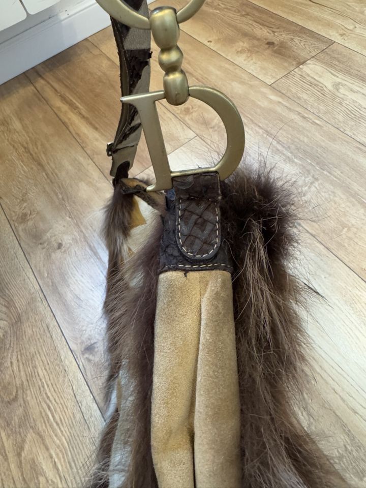 Dior Dior by John Galliano Runway FW02 Oversized Fur Saddle Bag Size ONE SIZE - 14 Thumbnail