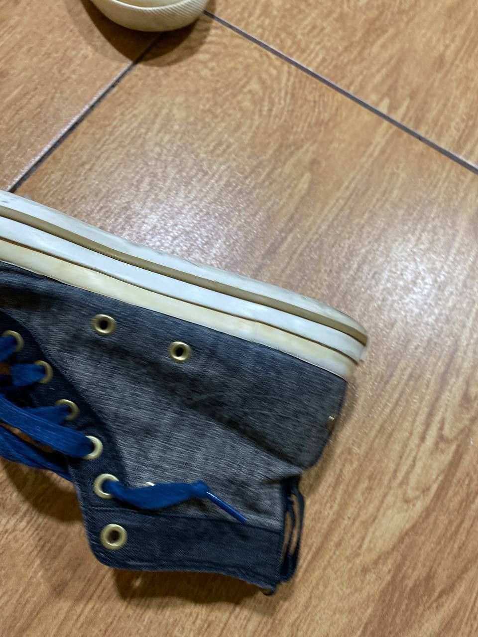 Diesel Y2K Vintage Diesel High Sneakers Streetwear Denim Rare Style Size US 10 / IT 40 - 10 Thumbnail