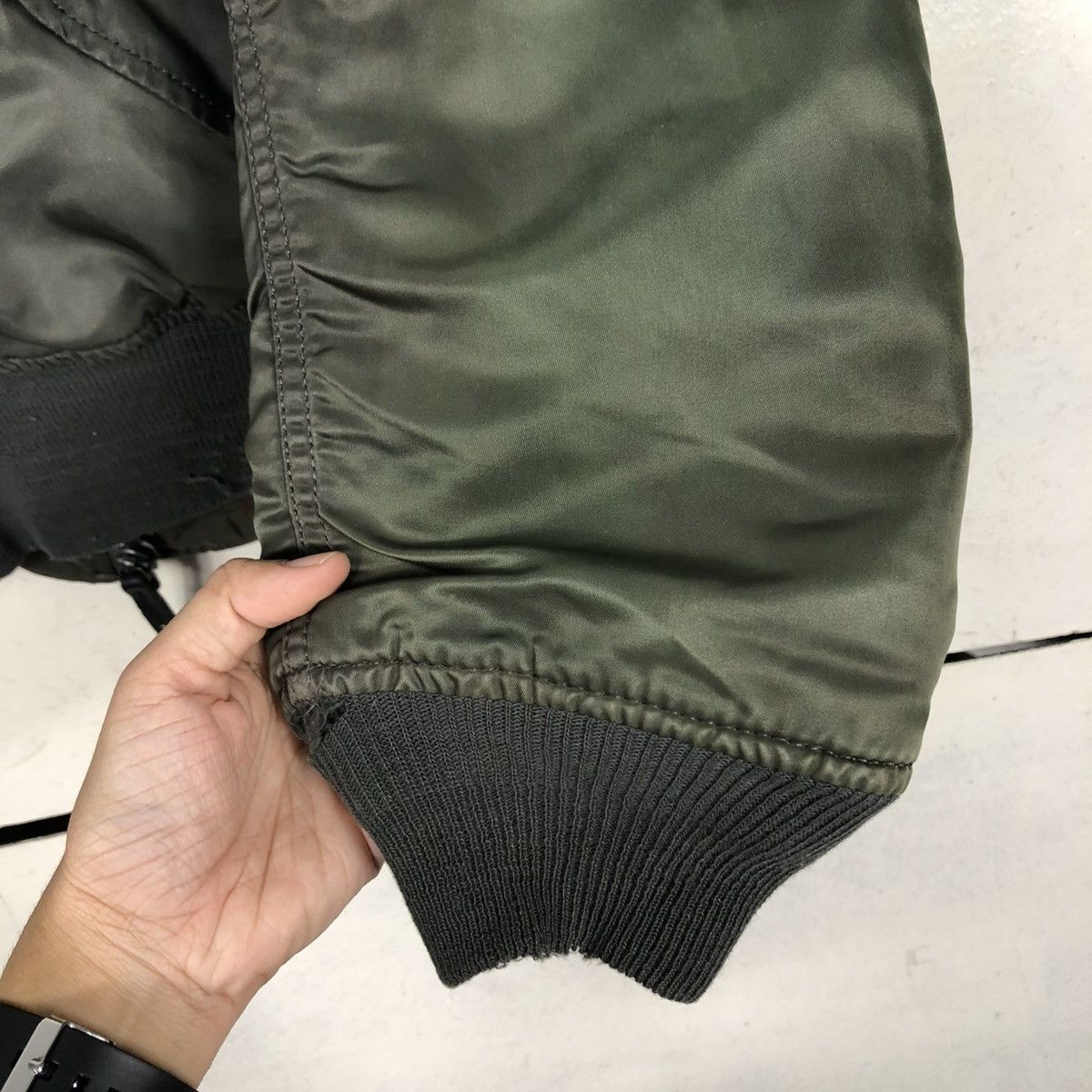 Vintage 🔥VTG REVERSIBLE MA-1 BOMBER JACKET ALPHA INDUSTRIES USA Size US L / EU 52-54 / 3 - 19 Thumbnail