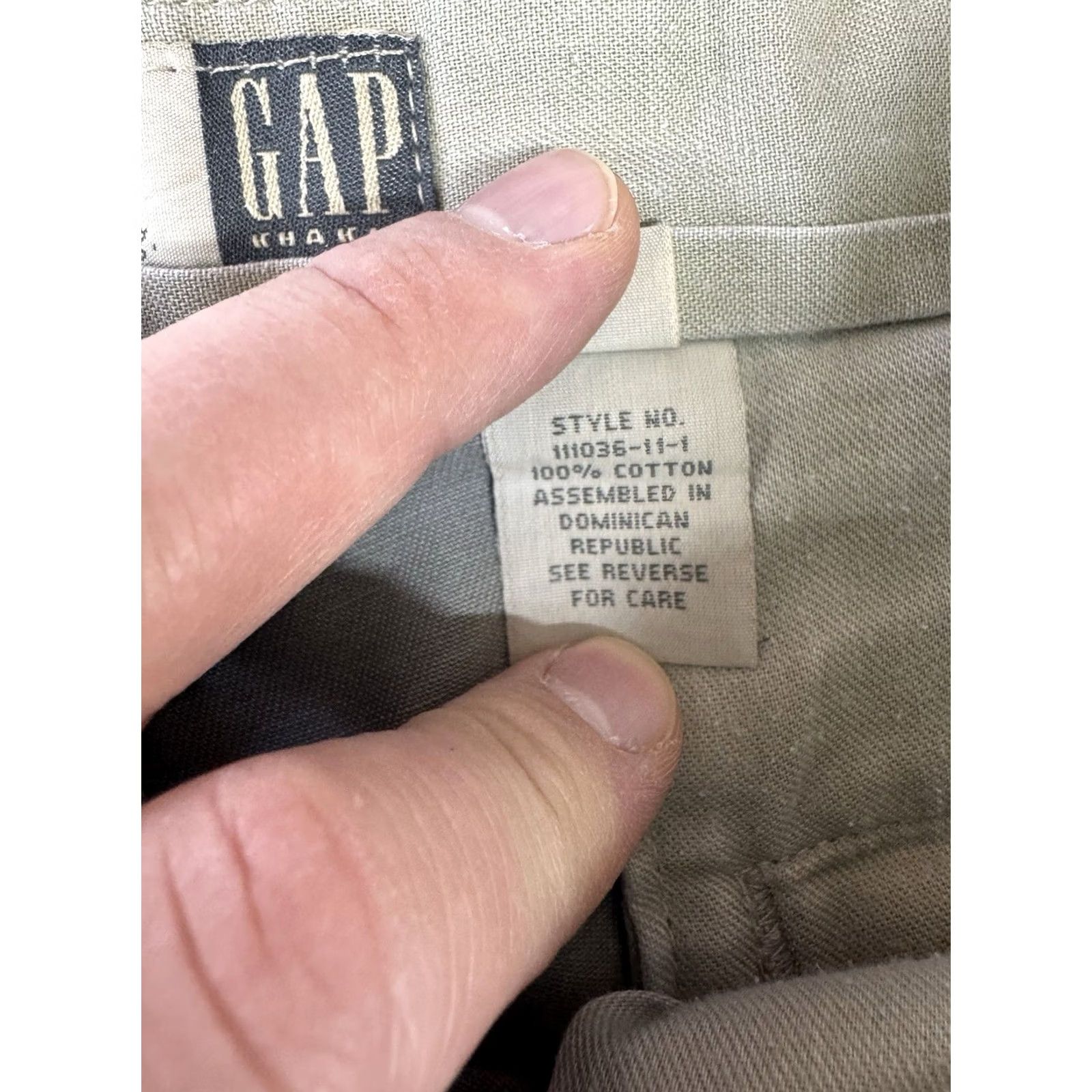 Gap VINTAGE Gap Khakis Pants Mens 36x34 Relaxed Pleated Front Beige Tan 90s USA Mens Size US 36 / EU 52 - 5 Thumbnail