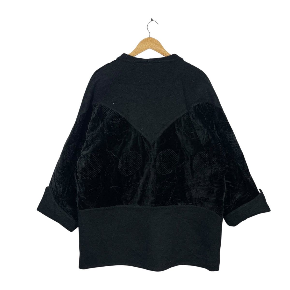 Vintage Vintage Paolo Bisagni Velvet Wool Cashmere Oversized Jacket Size 3XL / US 20-22 - 4 Thumbnail