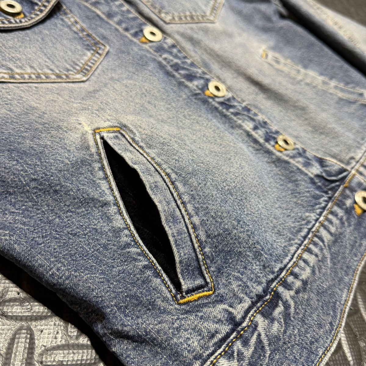 Express Vintage Express Jeans Denim Jacket Cropped Y2K USA Small Size S / US 4 / IT 40 - 5 Thumbnail
