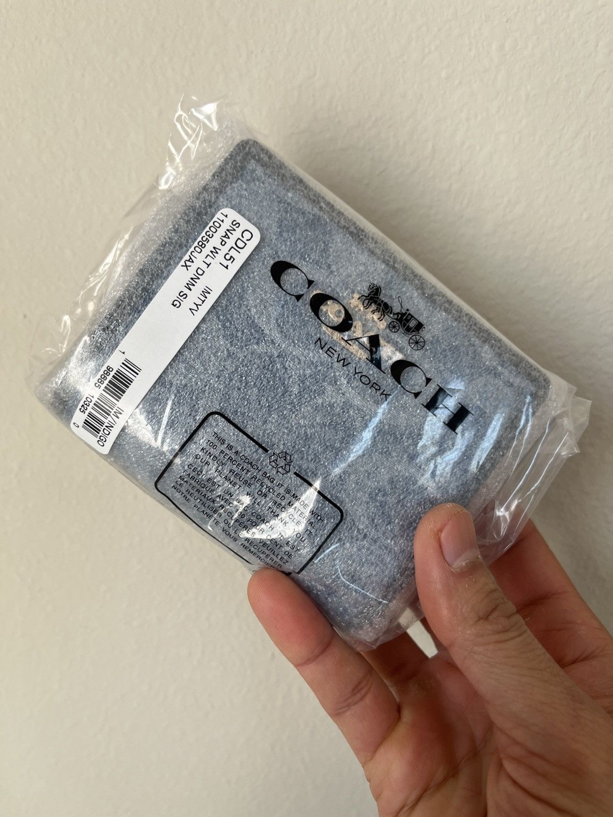 Coach Coach Snap Wallet In Signature Denim Size ONE SIZE - 10 Thumbnail