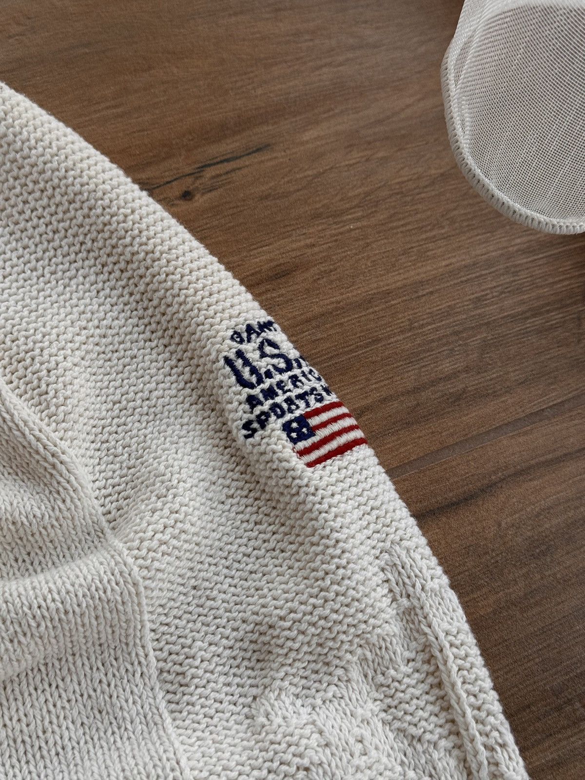 Gant × Vintage Vintage Gant USA Sea Pattern Anchor Fisherman Knitwear Sweat Size US XL / EU 56 / 4 - 6 Thumbnail