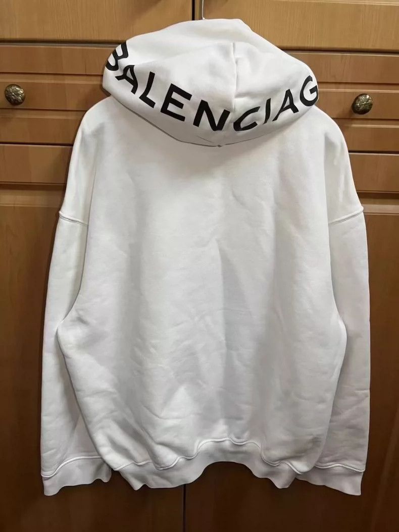 Balenciaga Balenciaga White Hat Letter Logo Hoodie Sweatshirt Size US XS / EU 42 / 0 - 1 Thumbnail