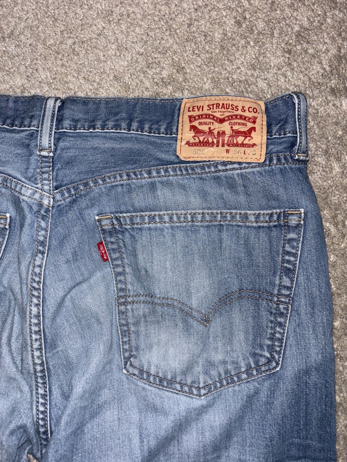 Levi's Levi’s 505 Blue Denim Jeans Size US 36 / EU 52 - 3 Thumbnail