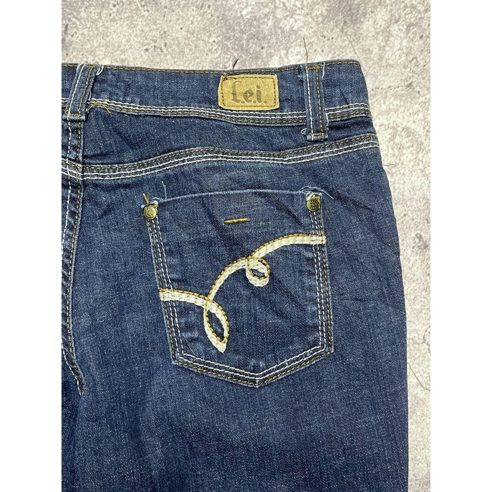 Japanese Brand LEI Sophia Jeans Low Rise Bootcut Dark Wash Sz 29 Y2K Style Size 29" - 7 Thumbnail
