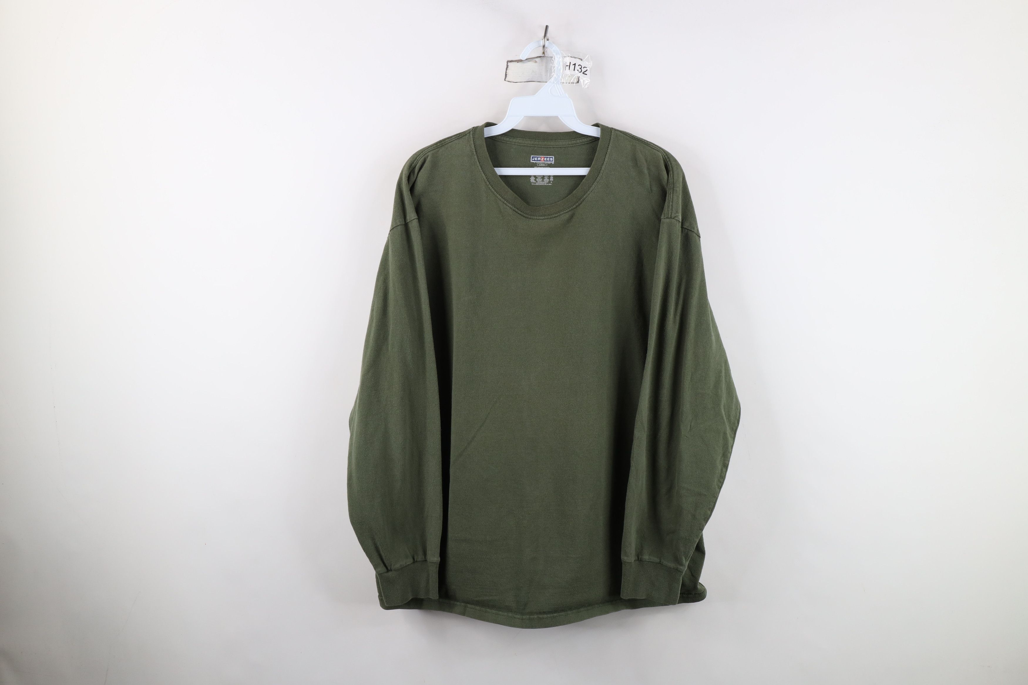 Vintage Vintage Y2K Streetwear Long Sleeve T-Shirt Green Cotton Size US L / EU 52-54 / 3 - 1 Thumbnail
