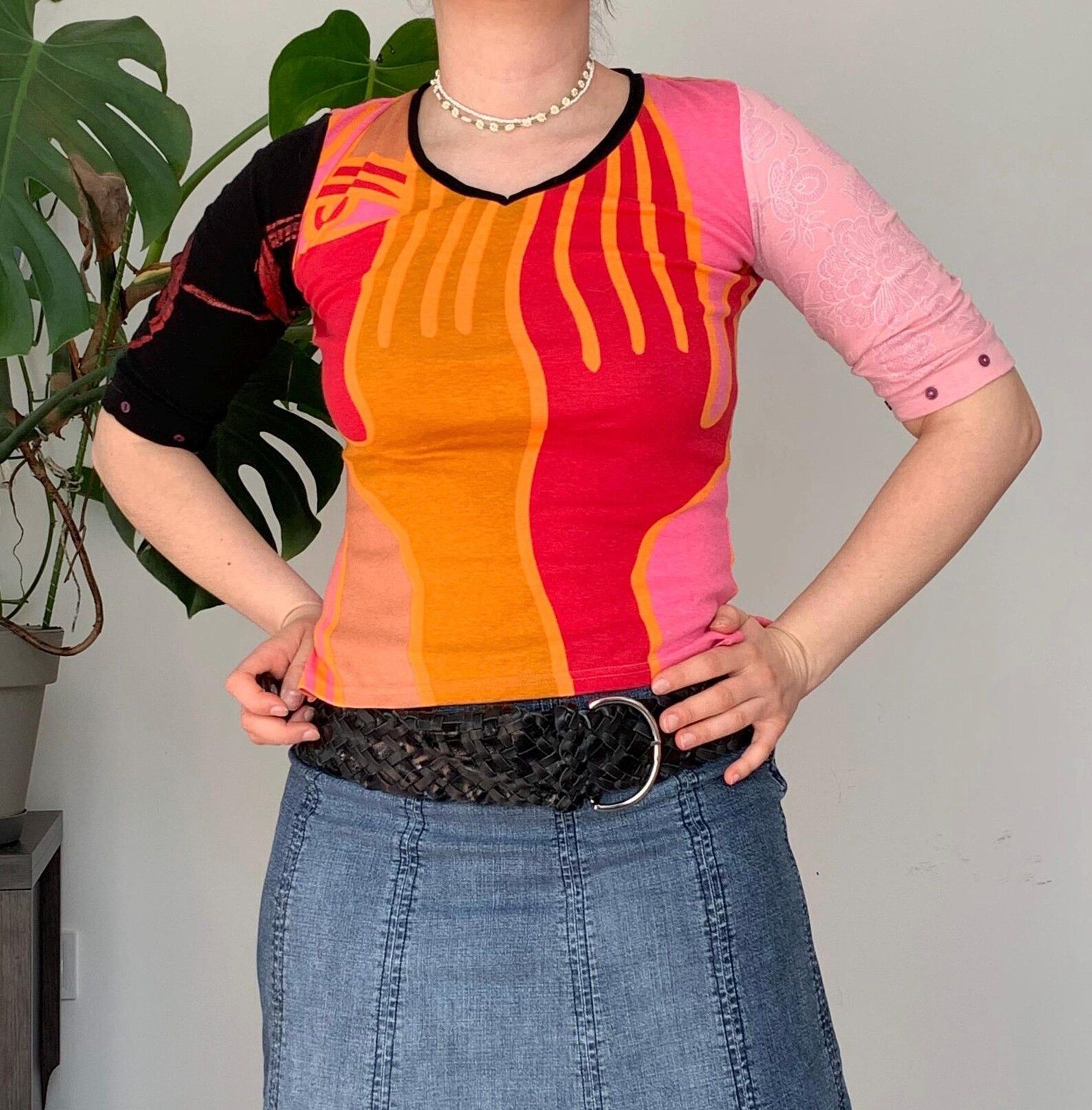 Custo Barcelona Y2K Custo Barcelona Patchwork Graphic Top S/M Size S / US 4 / IT 40 - 4 Thumbnail