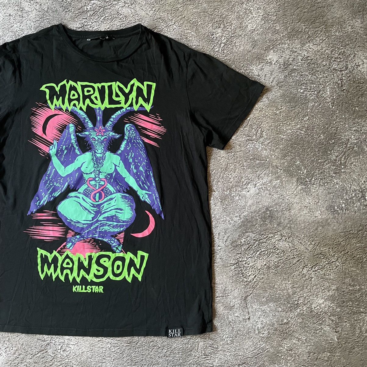 Vintage Vintage Y2K Marilyn Manson Graphic Tee Black Skate Opium XL Size US XL / EU 56 / 4 - 3 Thumbnail