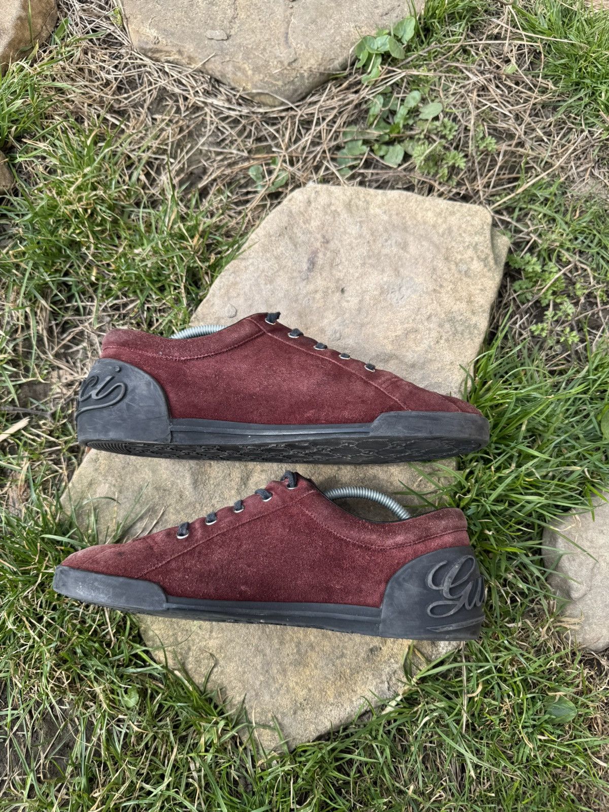 Gucci Gucci Low Top Suede Sneakers Size US 11 / EU 44 - 4 Thumbnail