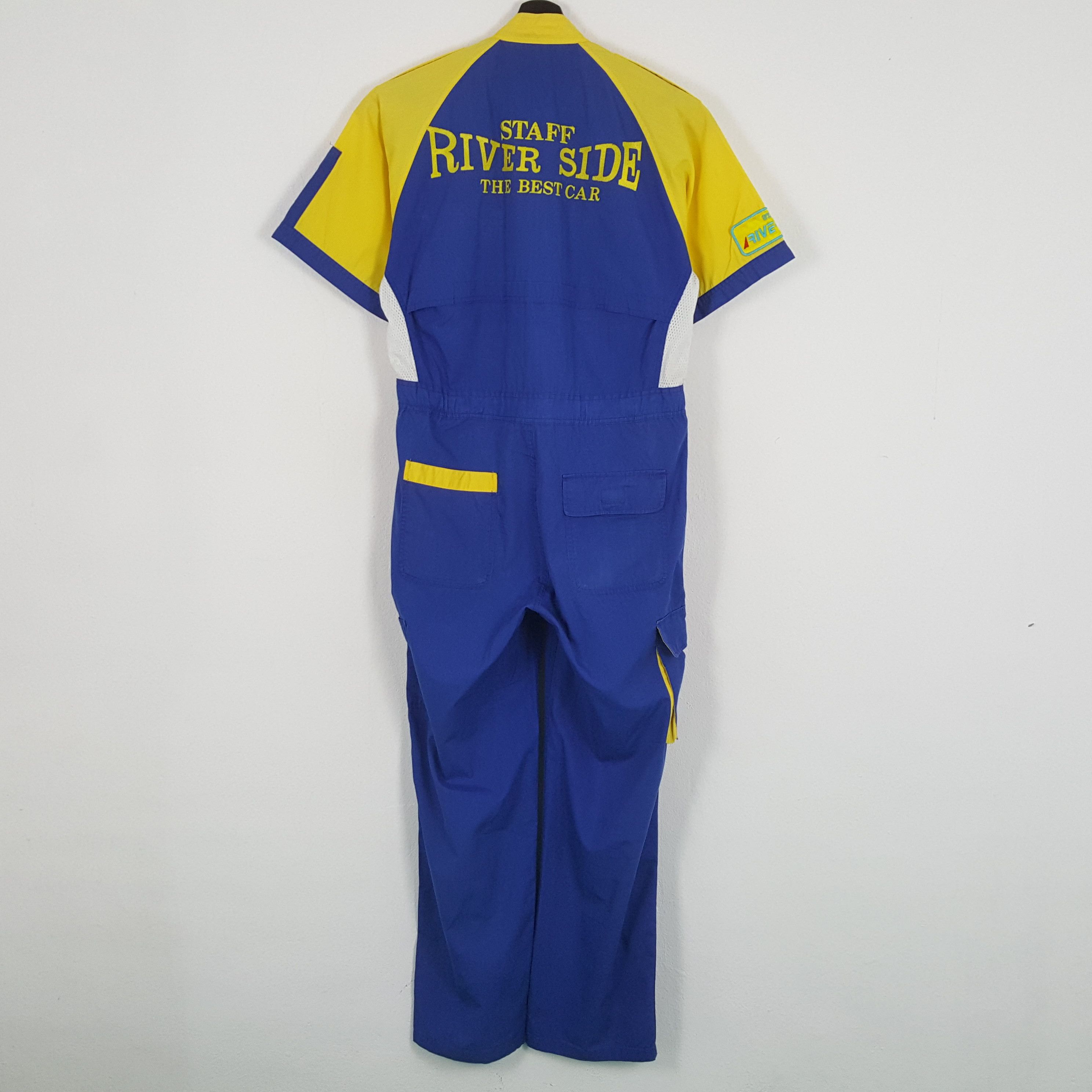 Japanese Brand × Vintage RIVER SIDE STAFF Workwear Style Coverall Jacket Size US M / EU 48-50 / 2 - 1 Thumbnail