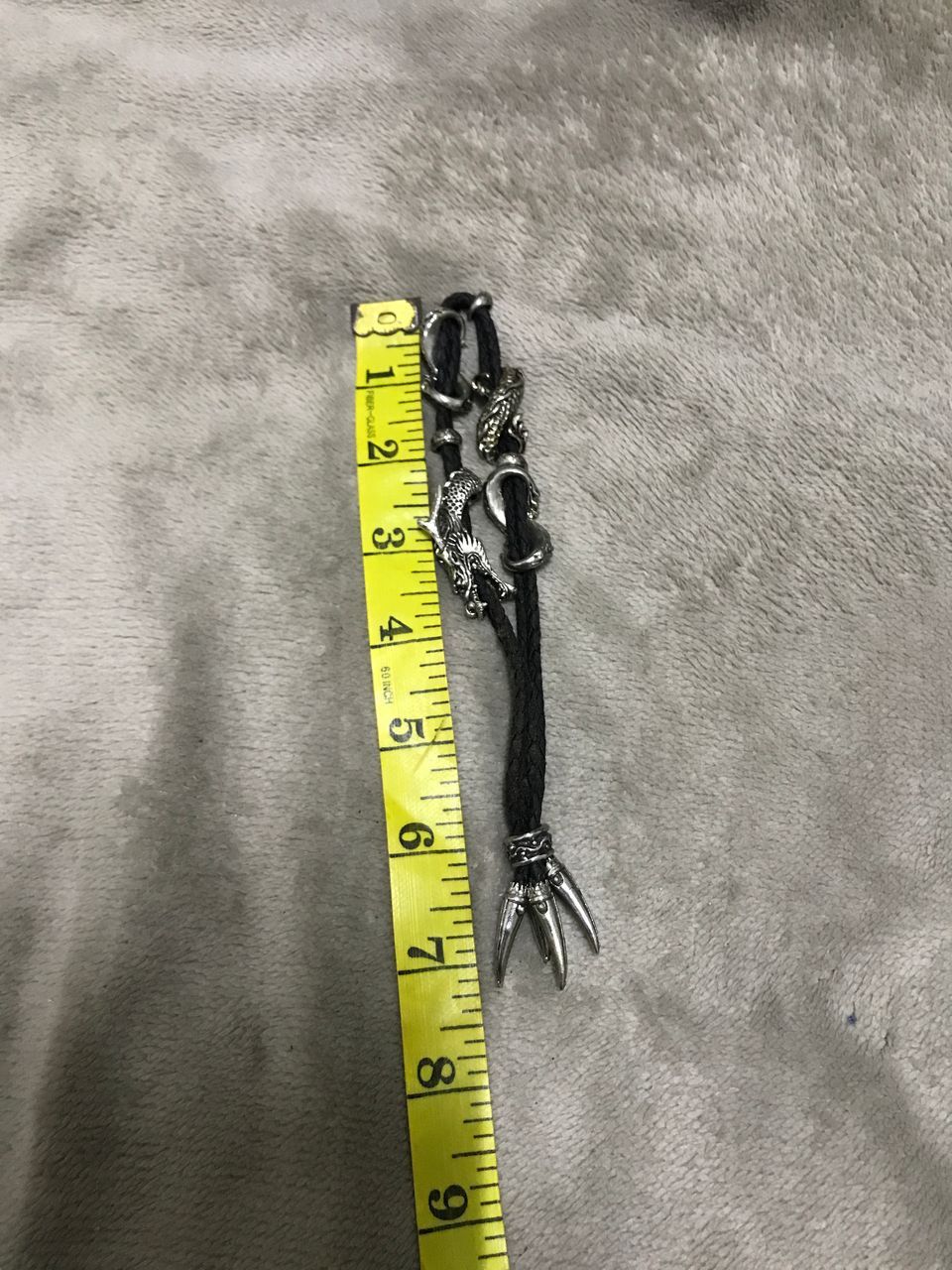 Japanese Brand Rare Stainless Steel Dragon Leather Bracelet Size ONE SIZE - 9 Thumbnail