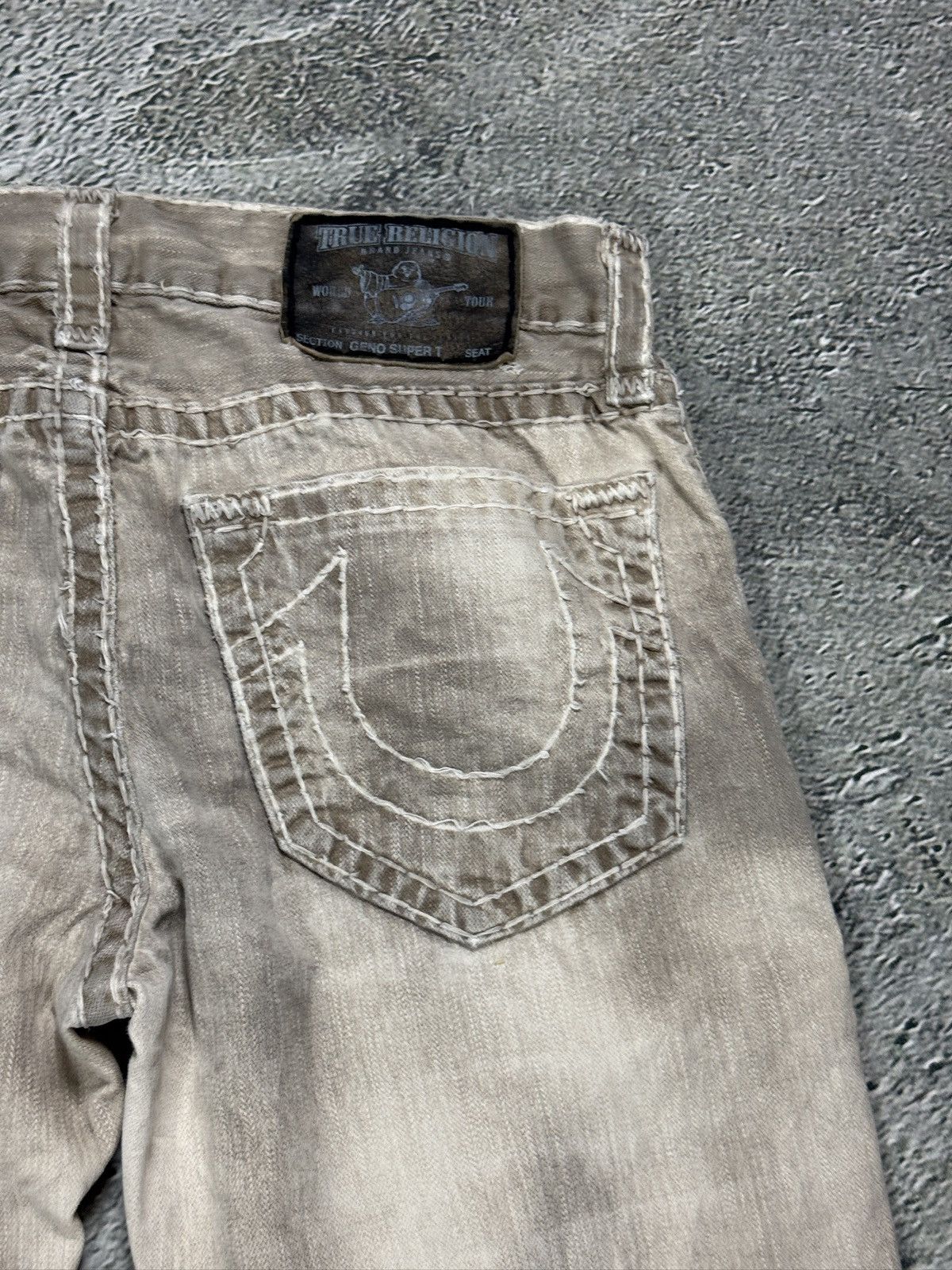 True Religion True Religion jeans vintage pants beige Geno super T Size US 32 / EU 48 - 4 Thumbnail