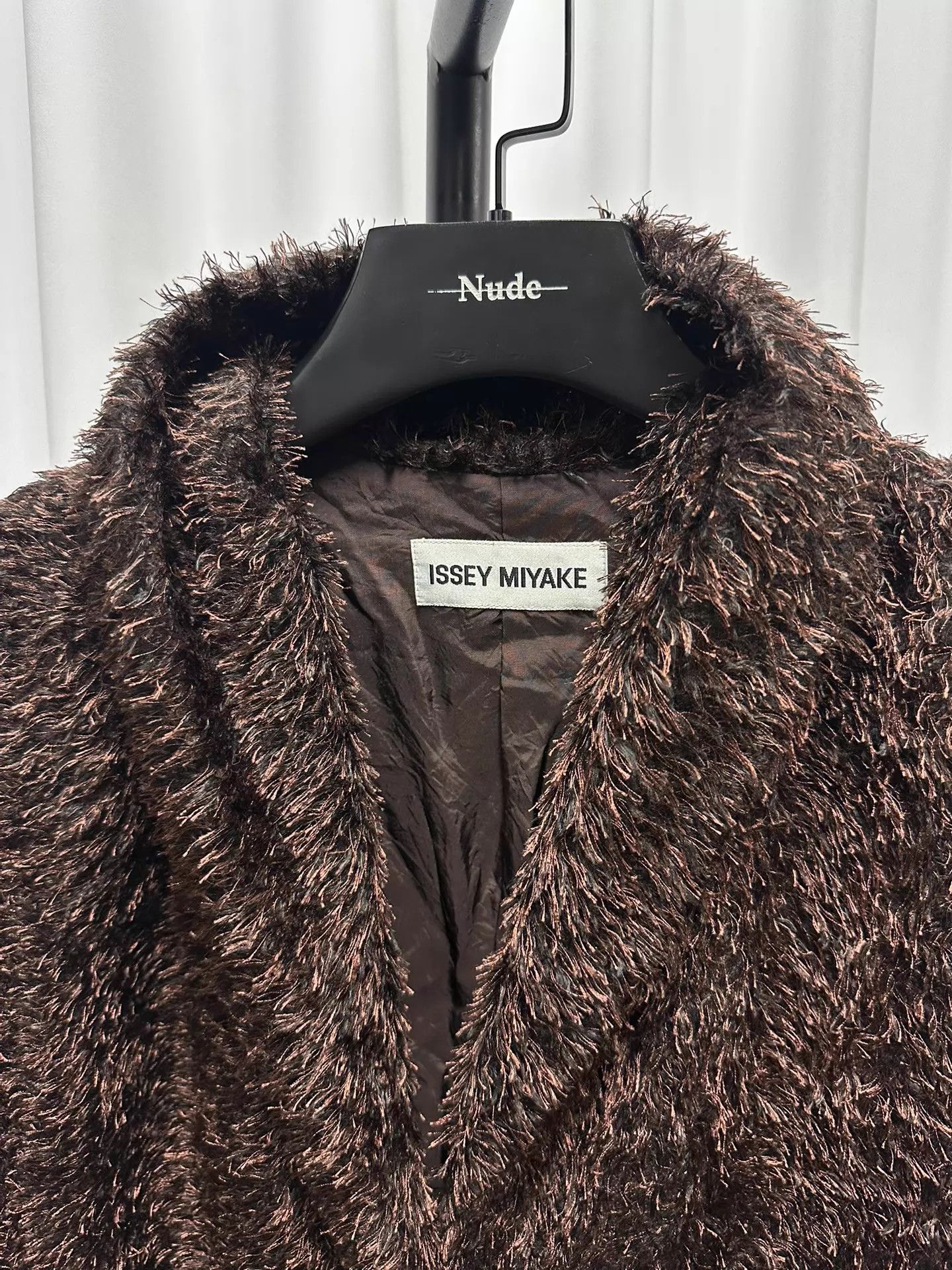 Issey Miyake Issey Miyake Shawl Collar Wool Blend Coat Brown L Size US L / EU 52-54 / 3 - 5 Thumbnail