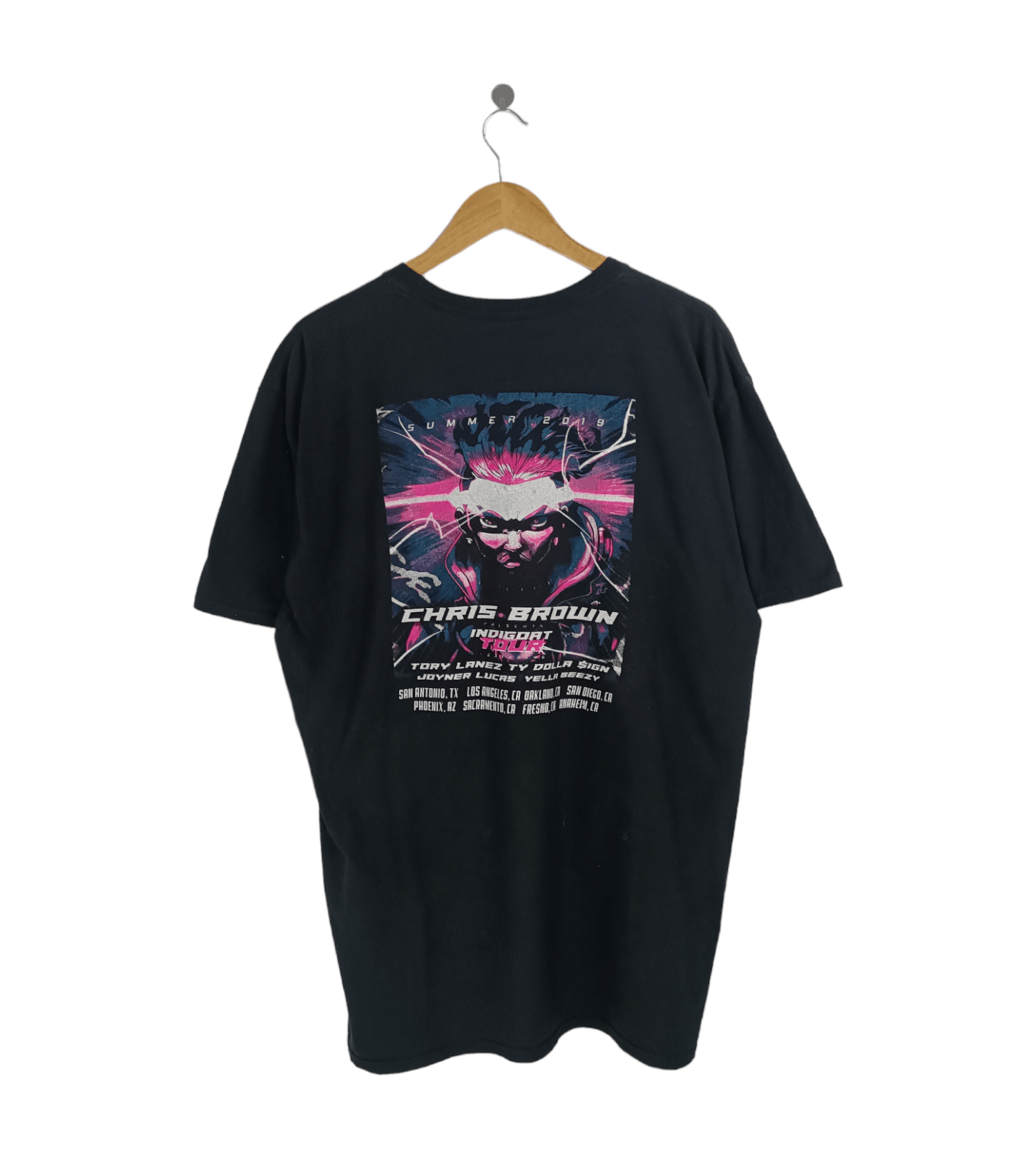 Rap Tees VINTAGE CHRIS BROWN INDIGO TOUR 2019 rihanna usher drake Size US XL / EU 56 / 4 - 2 Thumbnail