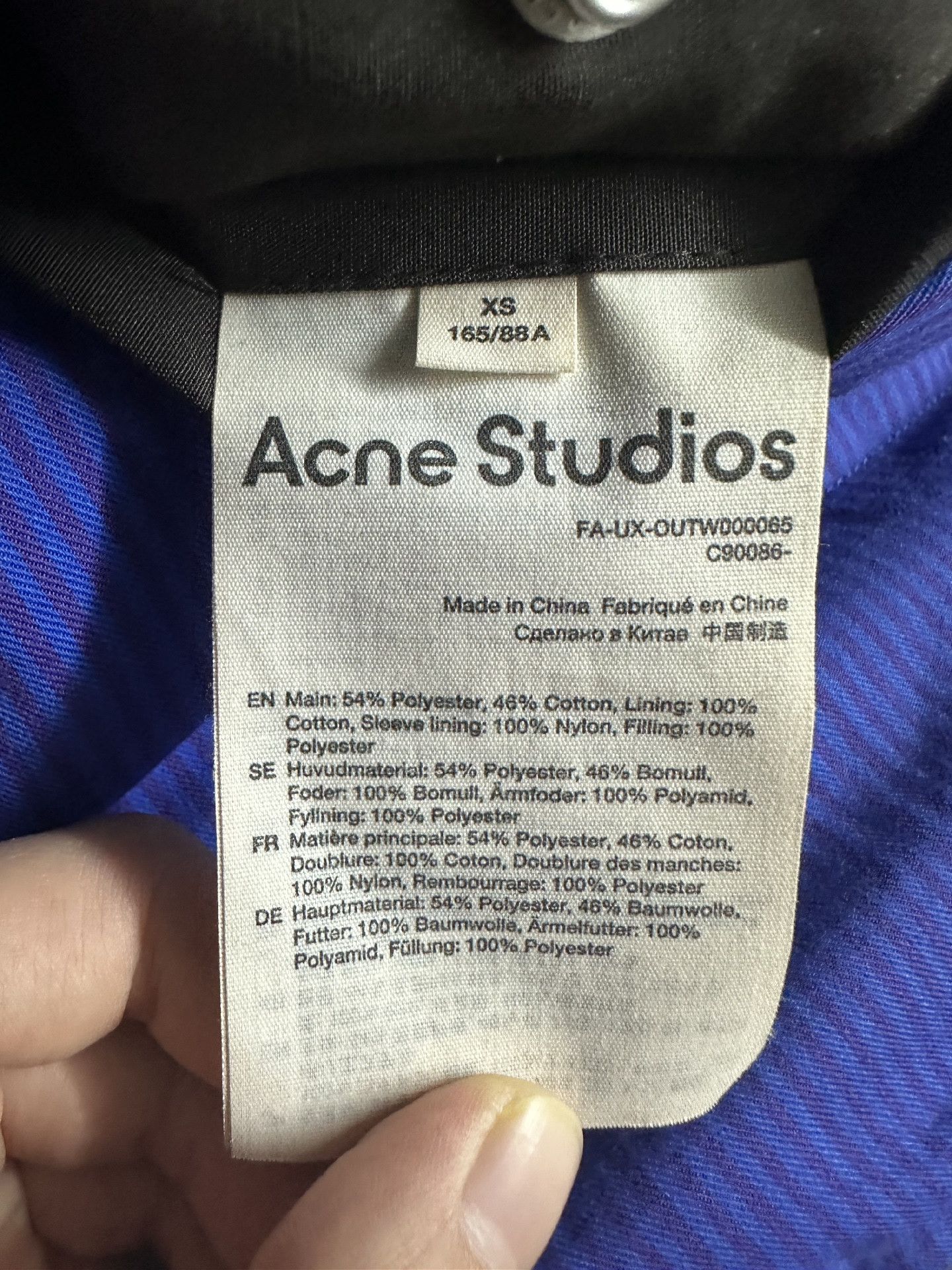 Acne Studios Acne studios Smiley face down jacket Nextarrow-2412 Size US XS / EU 42 / 0 - 4 Thumbnail