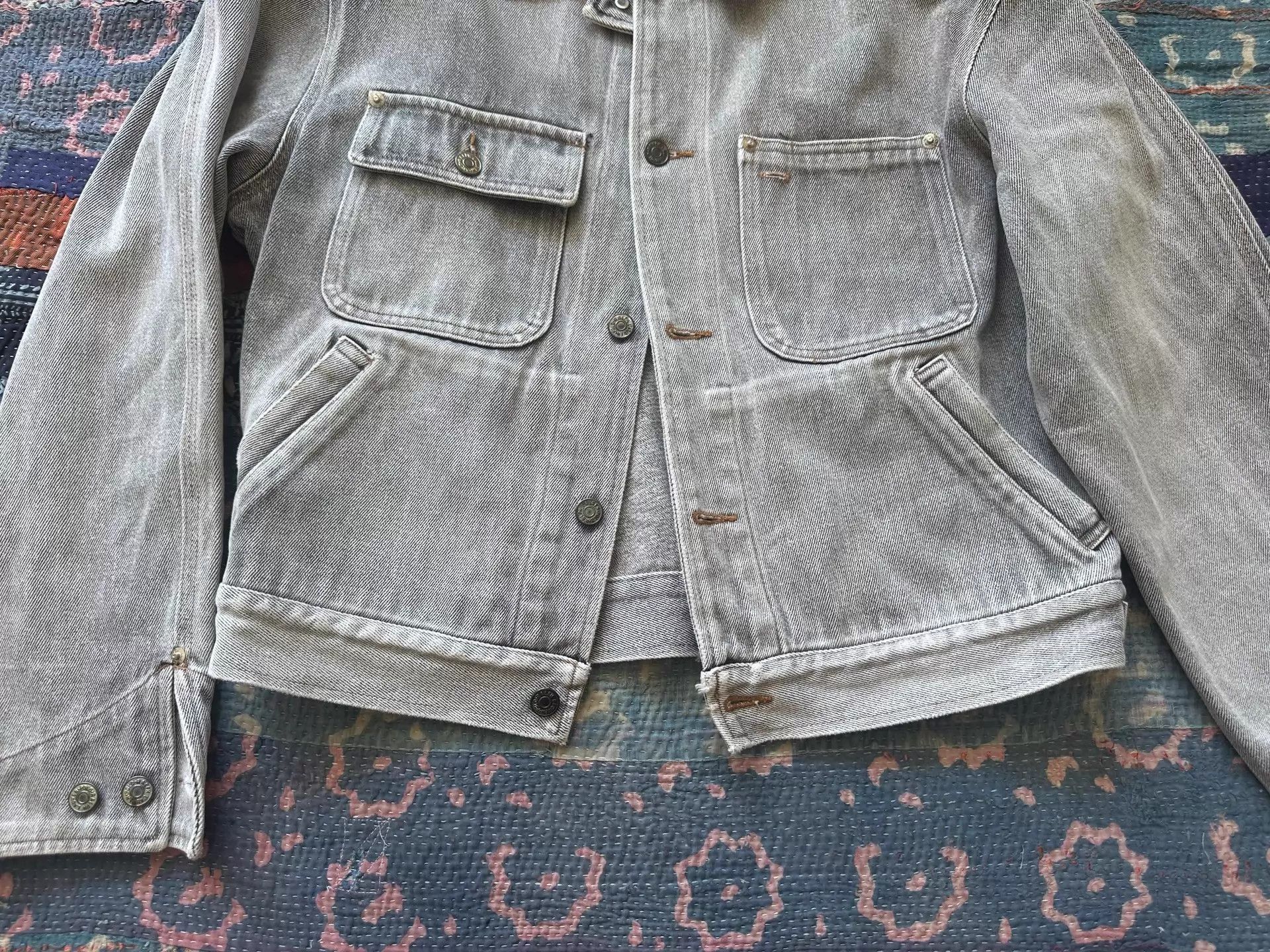 RRL Ralph Lauren RRL 80s Corduroy Panel Short Wide Jacket Wht Label Size US M / EU 48-50 / 2 - 4 Thumbnail