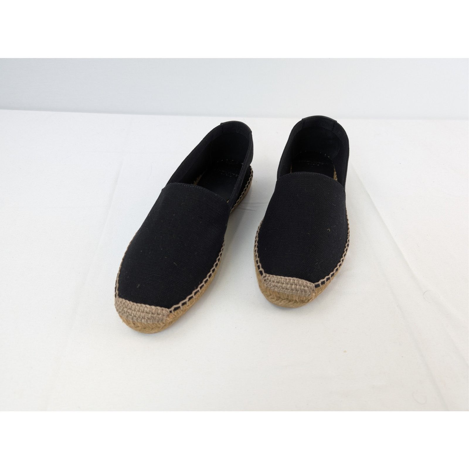 Saint Laurent Paris o1rshd1 Saint Laurent Canvas Espadrilles Slip On Shoes Black Size US 7.5 / EU 40-41 - 8 Thumbnail