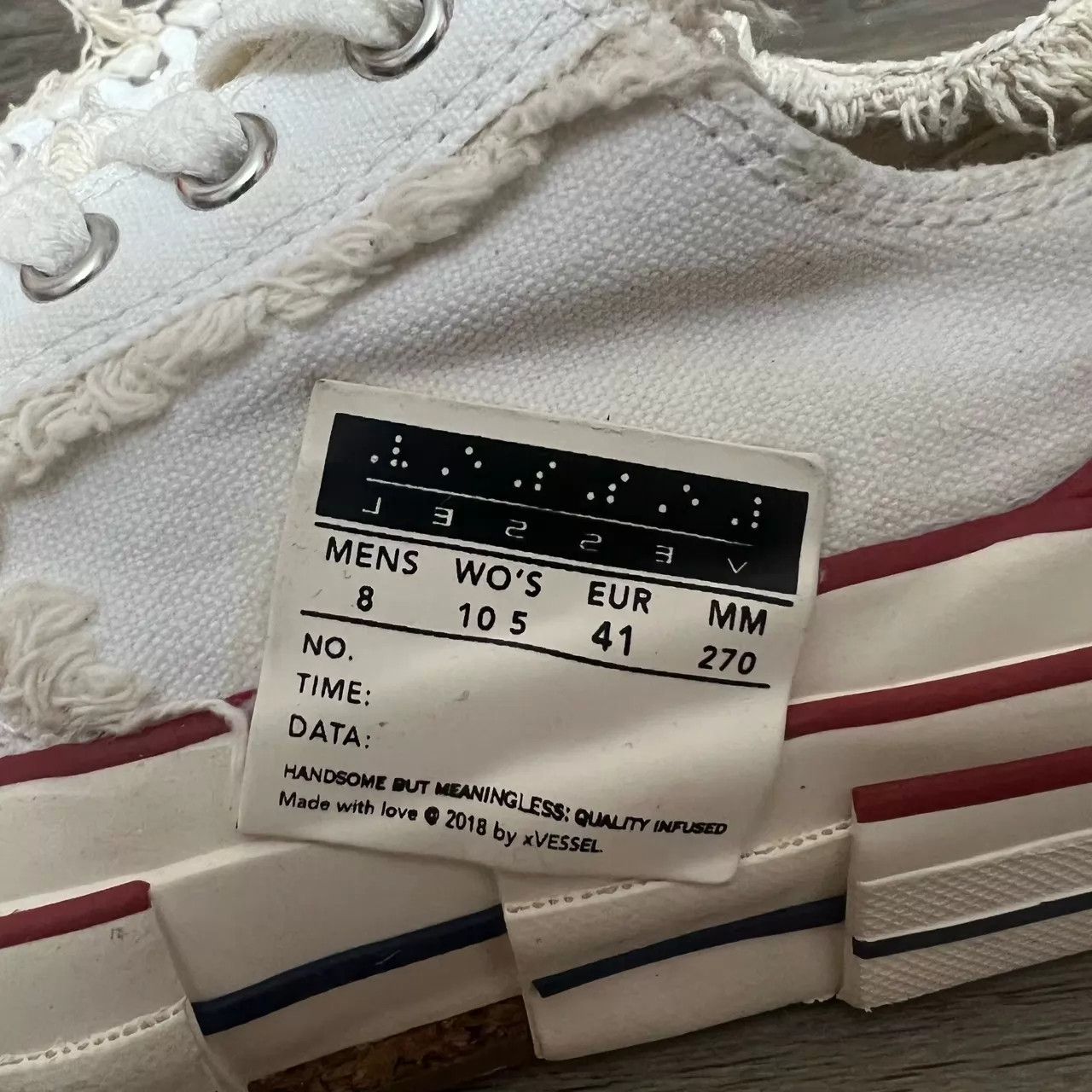 xVESSEL xVESSEL G.O.P. Lows Low-Top Sneaker White/Red 41 Size US 8 / EU 41 - 8 Thumbnail