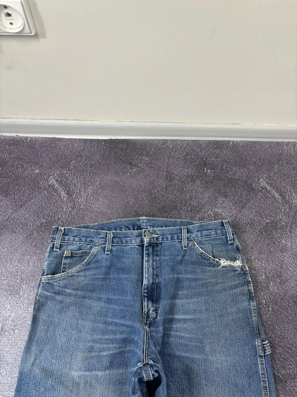 Dickies × Vintage Vintage Dickies Y2K Blue Denim Hype Baggy Jeans Size US 36 / EU 52 - 10 Thumbnail