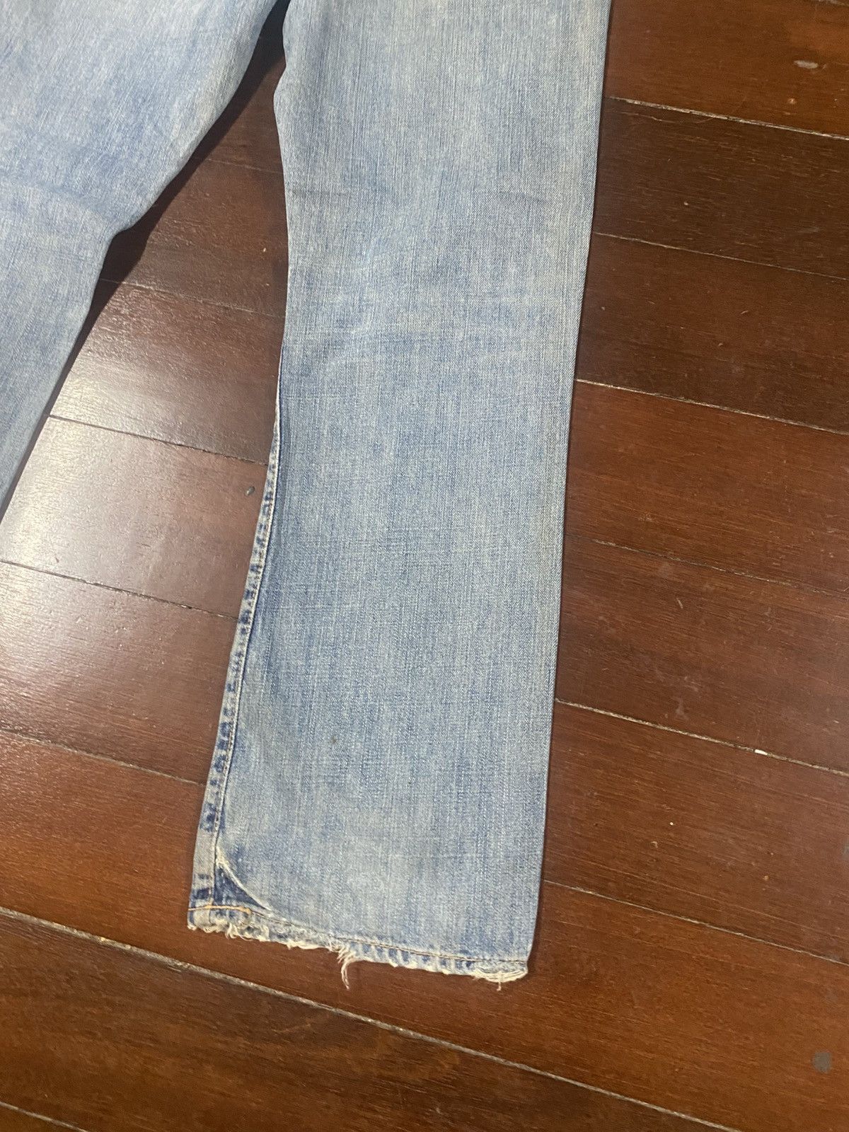 Abercrombie & Fitch Y2k Fitch Baggy Selvedge Vintage distressed mud wash Size US 32 / EU 48 - 11 Thumbnail