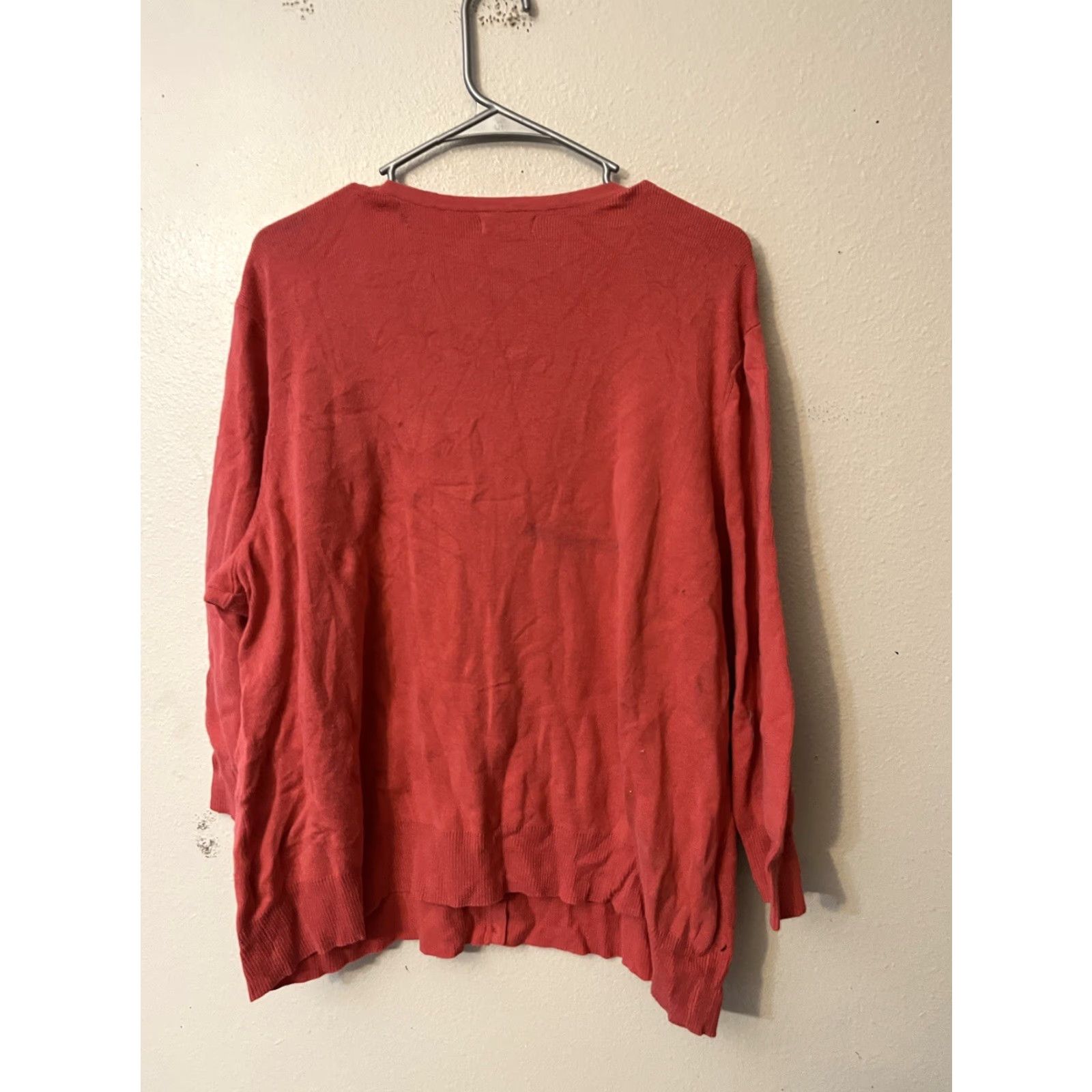 Croft & Barrow VINTAGE Croft & Barrow Sweater Womens 3X Pink Cardigan Rayon Blend Office Career Basic Size XXL / US 16-18 / IT 52-54 - 3 Thumbnail