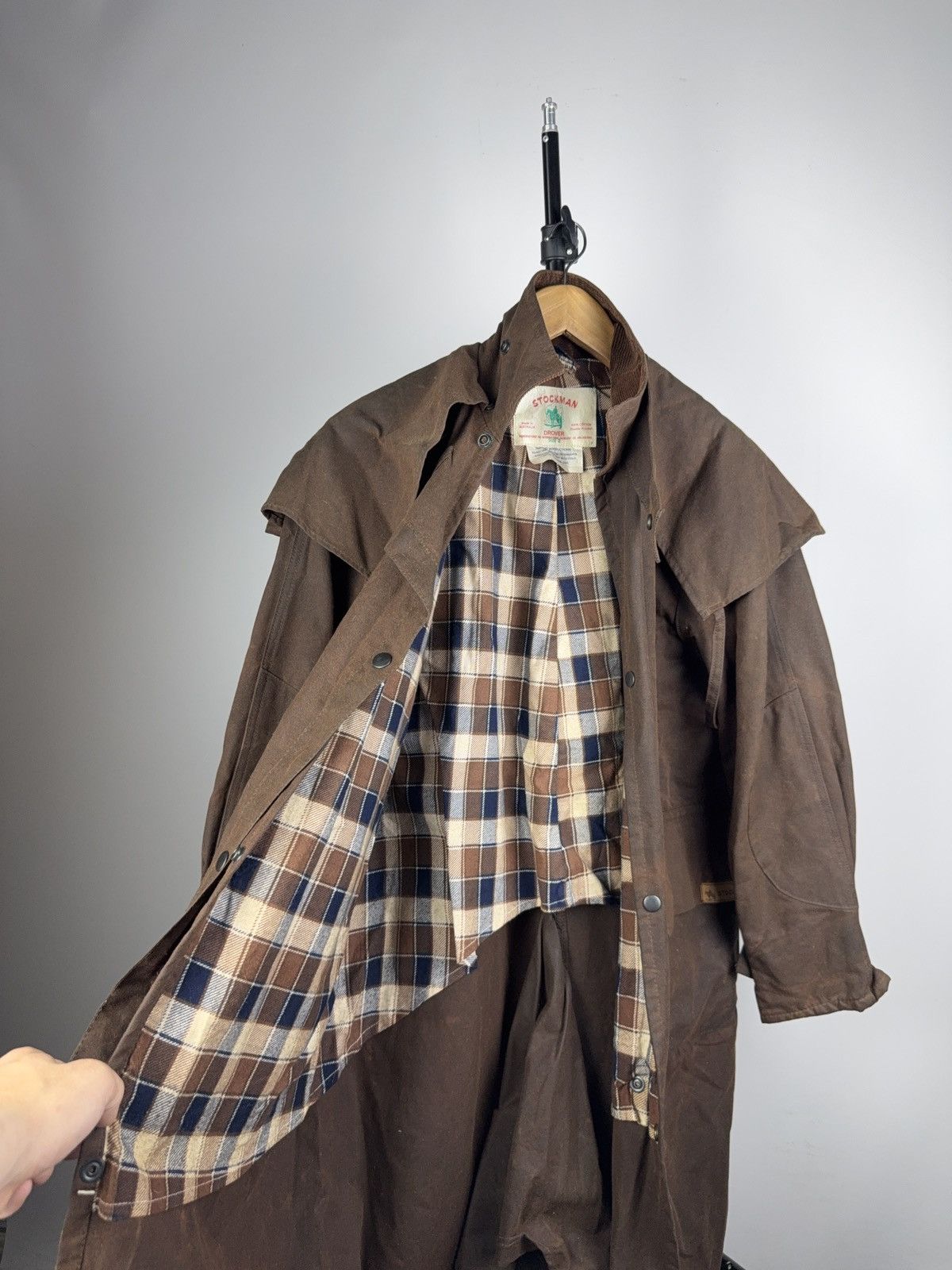 Vintage Vintage 90s Stockman Drover Waxed Duster Coat Australia Size US M / EU 48-50 / 2 - 11 Thumbnail