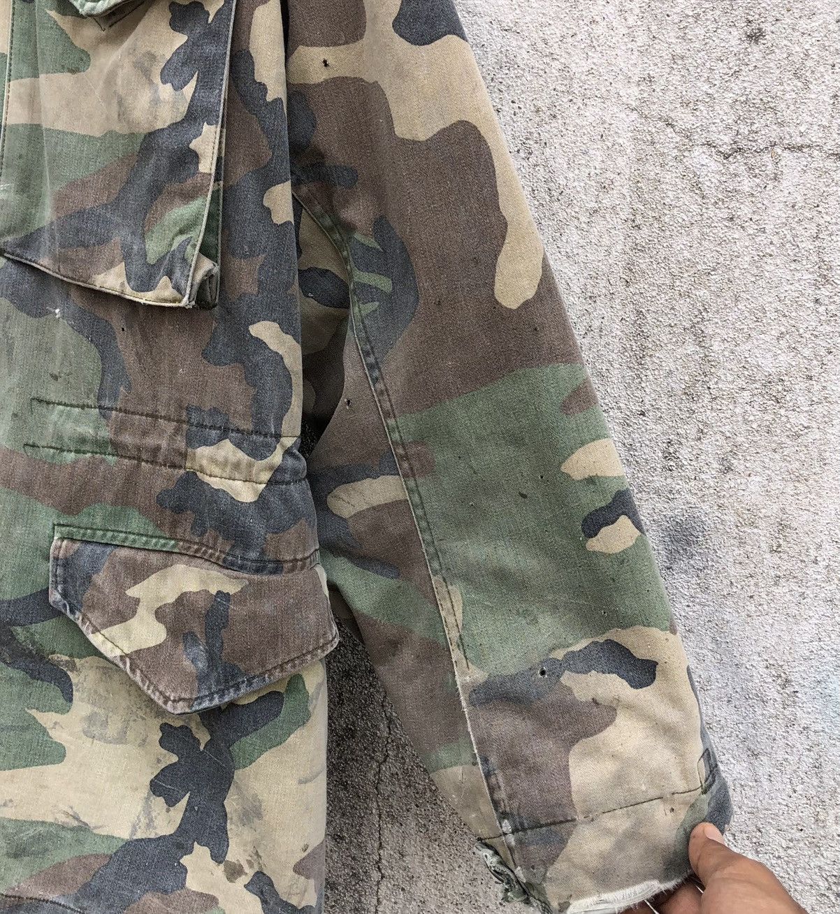 Alpha Industries 🔥VTG 80s Alpha Cold Weather Field THRASHED DISTRESSED Jacket Size US M / EU 48-50 / 2 - 8 Thumbnail