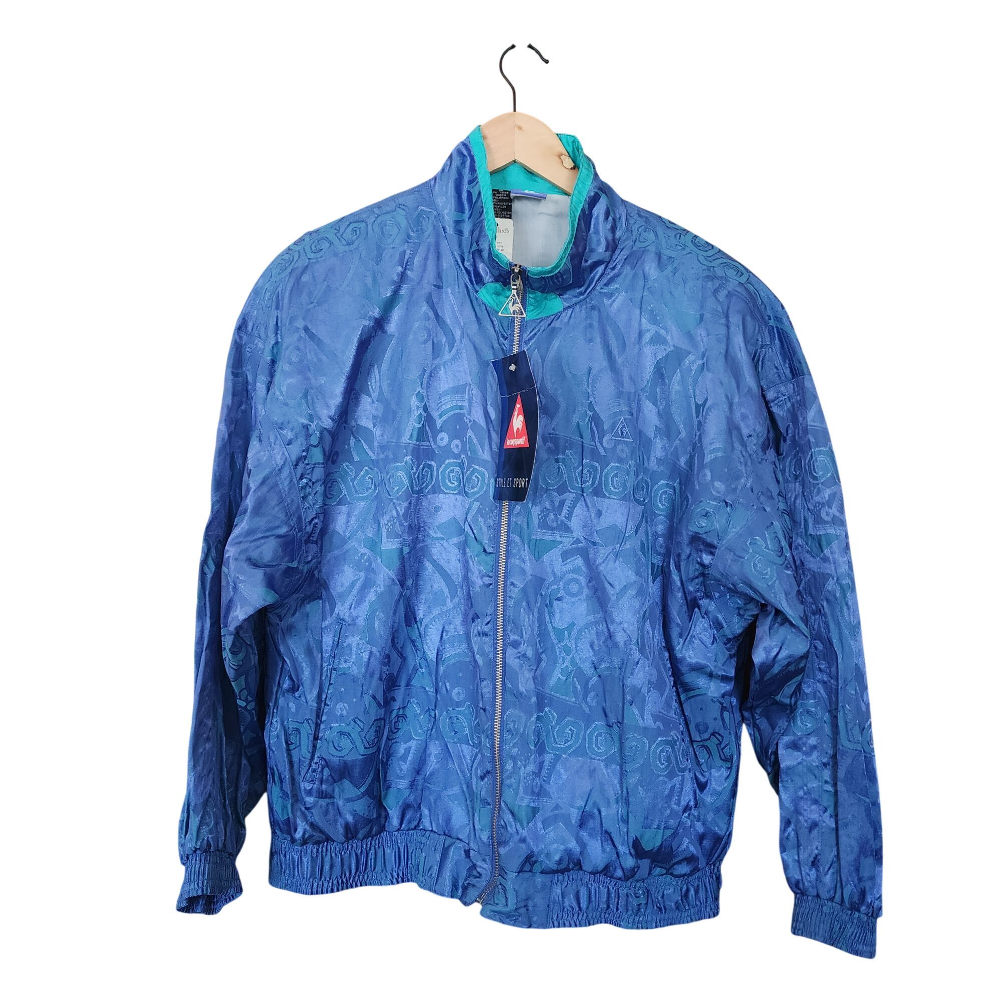 Le Coq Sportif Vintage Le Coq Sportif Windbreaker Paisley Jacquard Track Ja Size M / US 6-8 / IT 42-44 - 1 Thumbnail