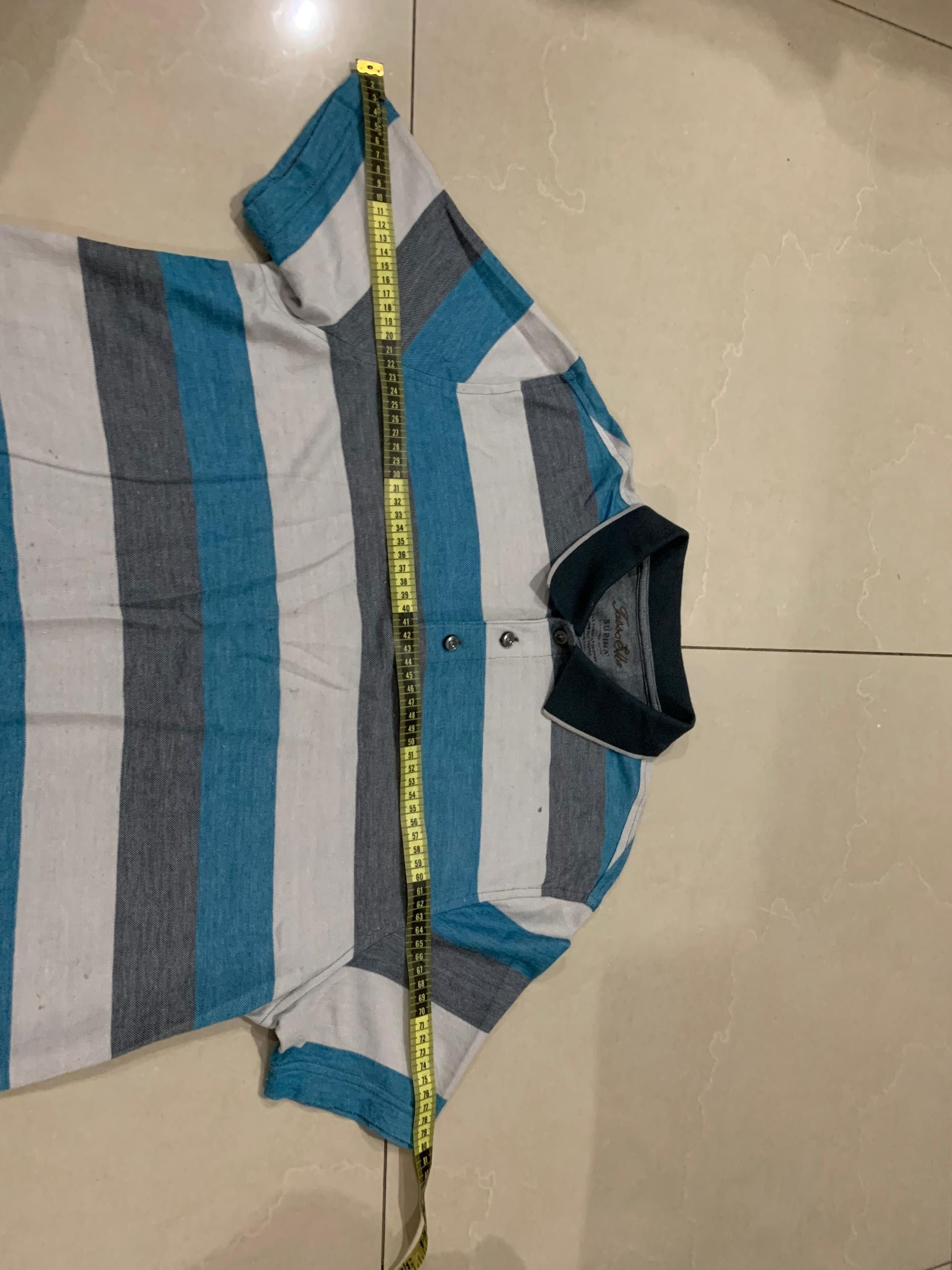Tasso Elba Tasso Elba Supima Cotton Button Shirt Men's L Size US L / EU 52-54 / 3 - 8 Thumbnail