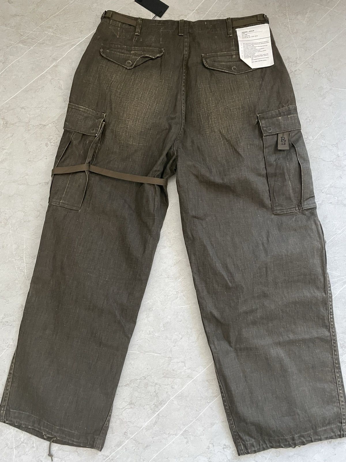 R13 New with Tag* R13 MARK MILITARY CARGO PANTS Size US 32 / EU 48 - 9 Thumbnail