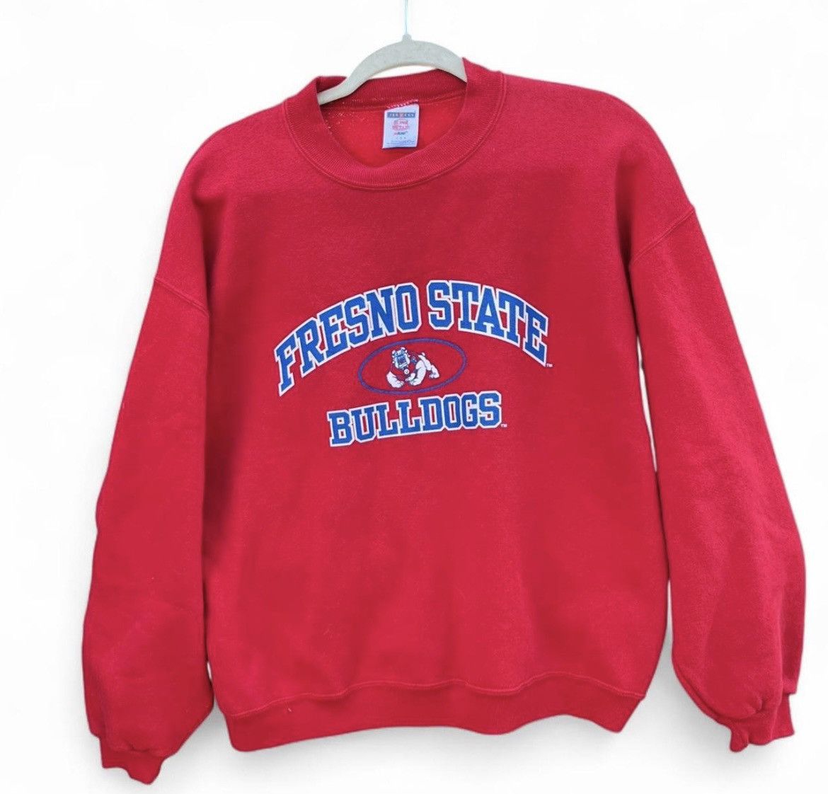 NCAA JanSport Vintage Fresno State Bulldogs Crewneck | Red Large Size US L / EU 52-54 / 3 - 1 Thumbnail