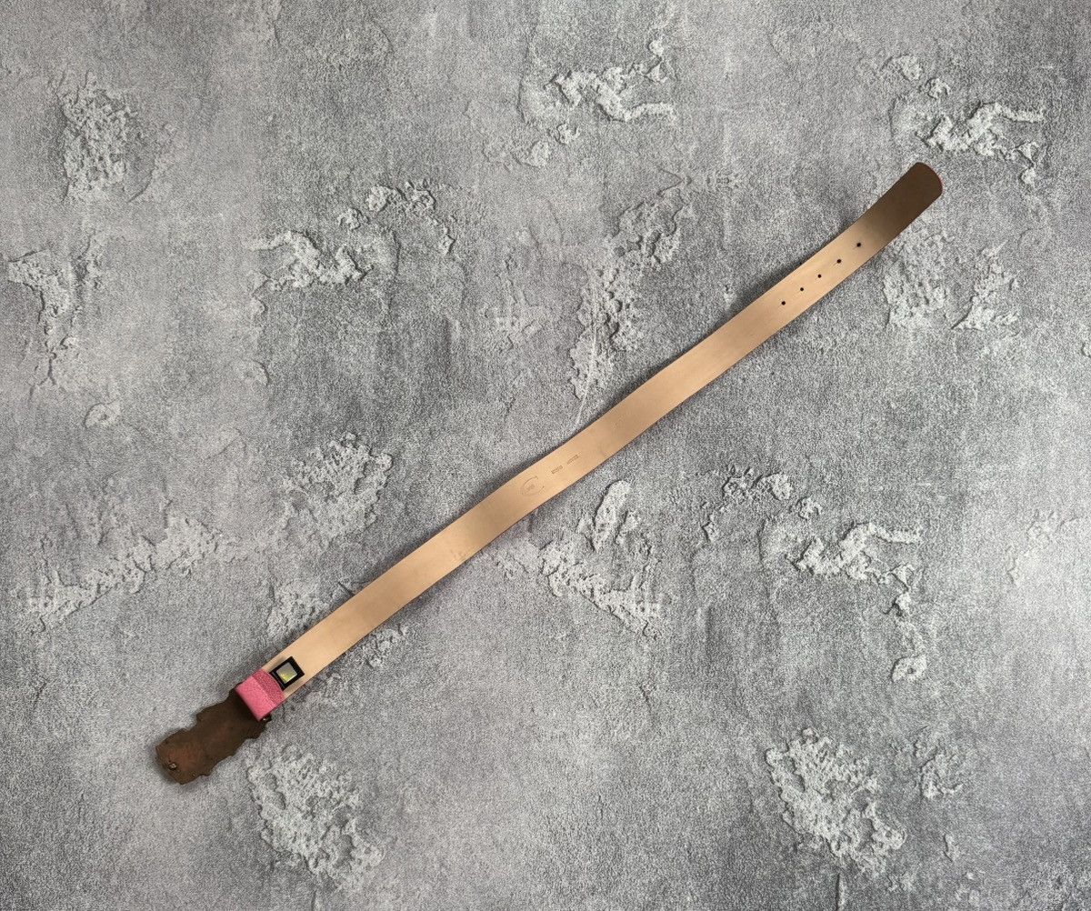 Just Cavalli × Roberto Cavalli × Vintage Just Cavalli pink Avantgarde leather belt rhinestones Y2K Size ONE SIZE - 7 Thumbnail
