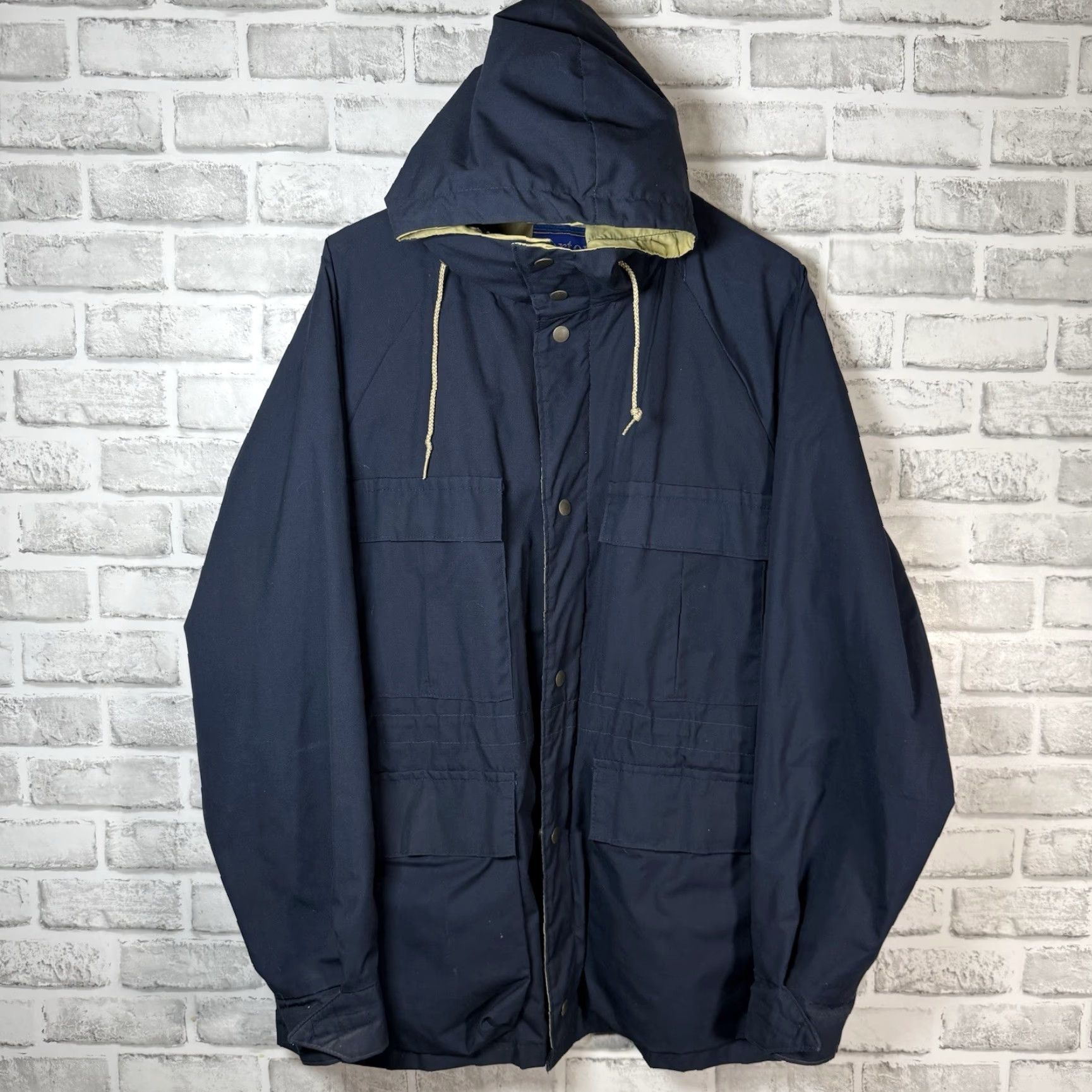 Vintage VINTAGE Carter’s H.W. Carter & Sons Hooded Coat Mens L Blue Casual Rain/Casual Hooded Polyester Coat (No N/A) Size US L / EU 52-54 / 3 - 5 Thumbnail