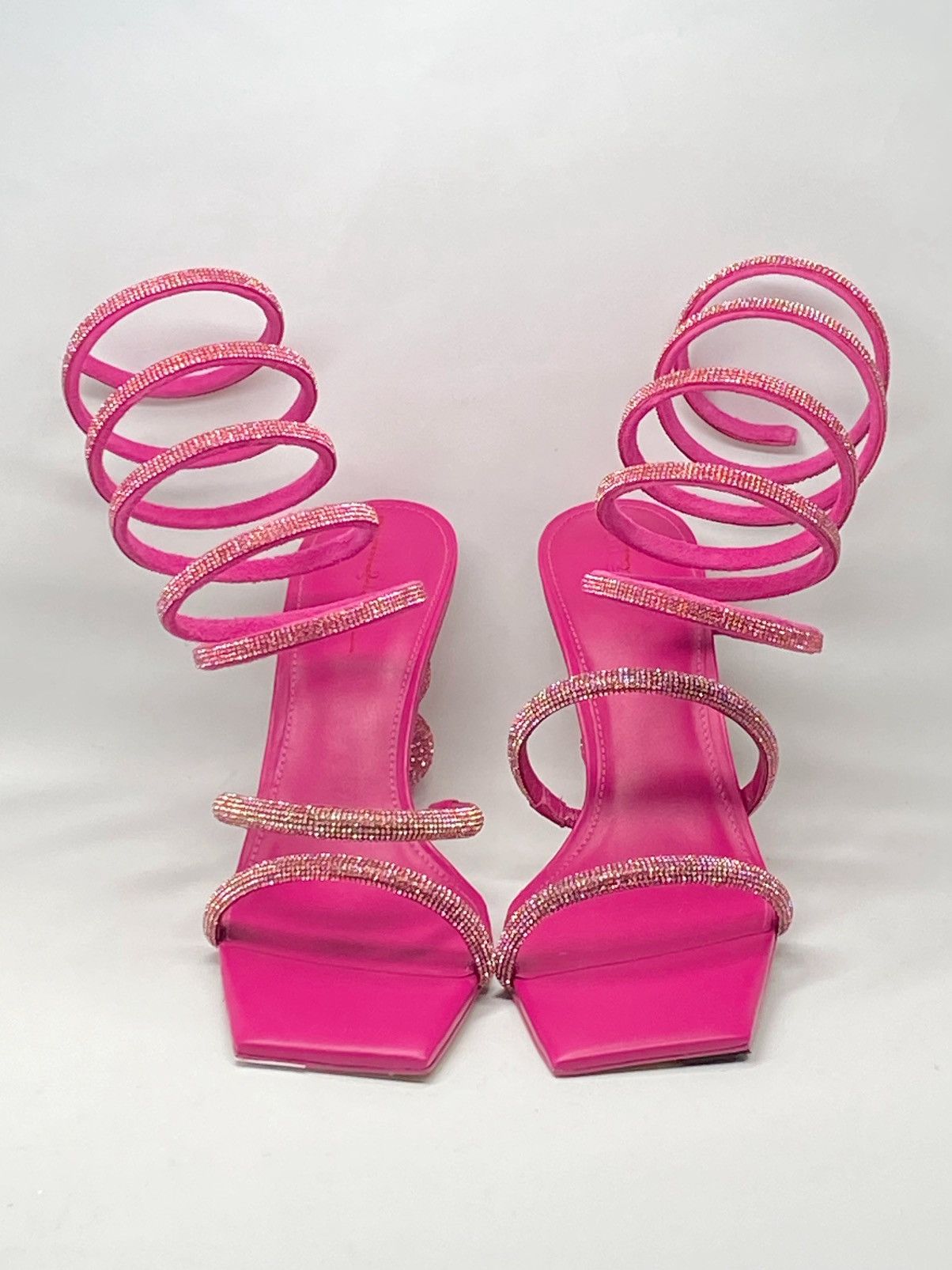 Cult Gaia Lislie Crystal Wrap Sandals size 39