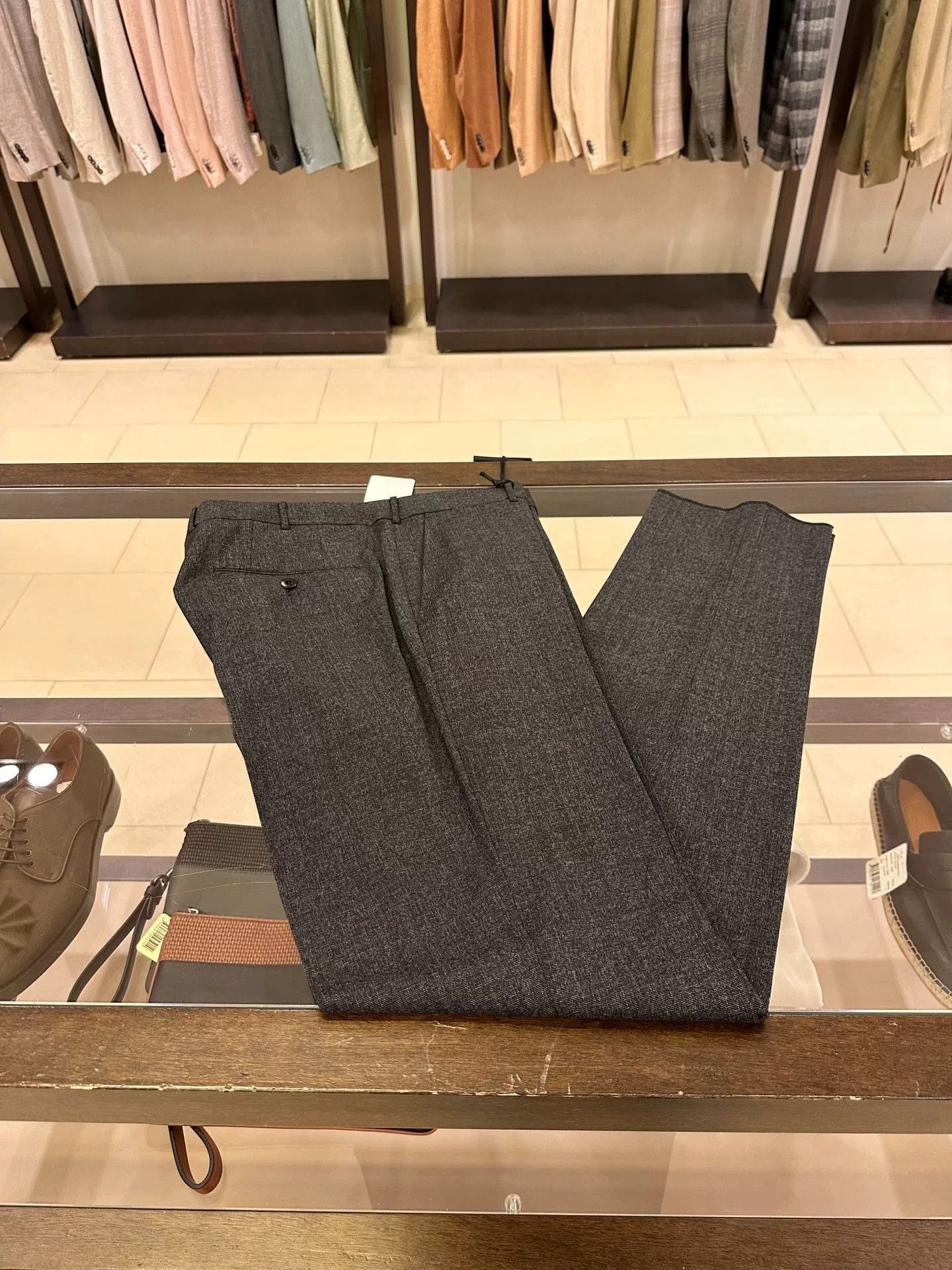 Ermenegildo Zegna Zegna Men's Straight Wool Trousers Size US 40 / EU 56 - 2 Thumbnail